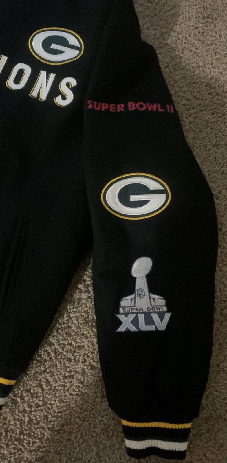 NFL Authentic Green Bay Packers Reversible Super Bowl Varsity Size US XL / EU 56 / 4 - 2 Thumbnail
