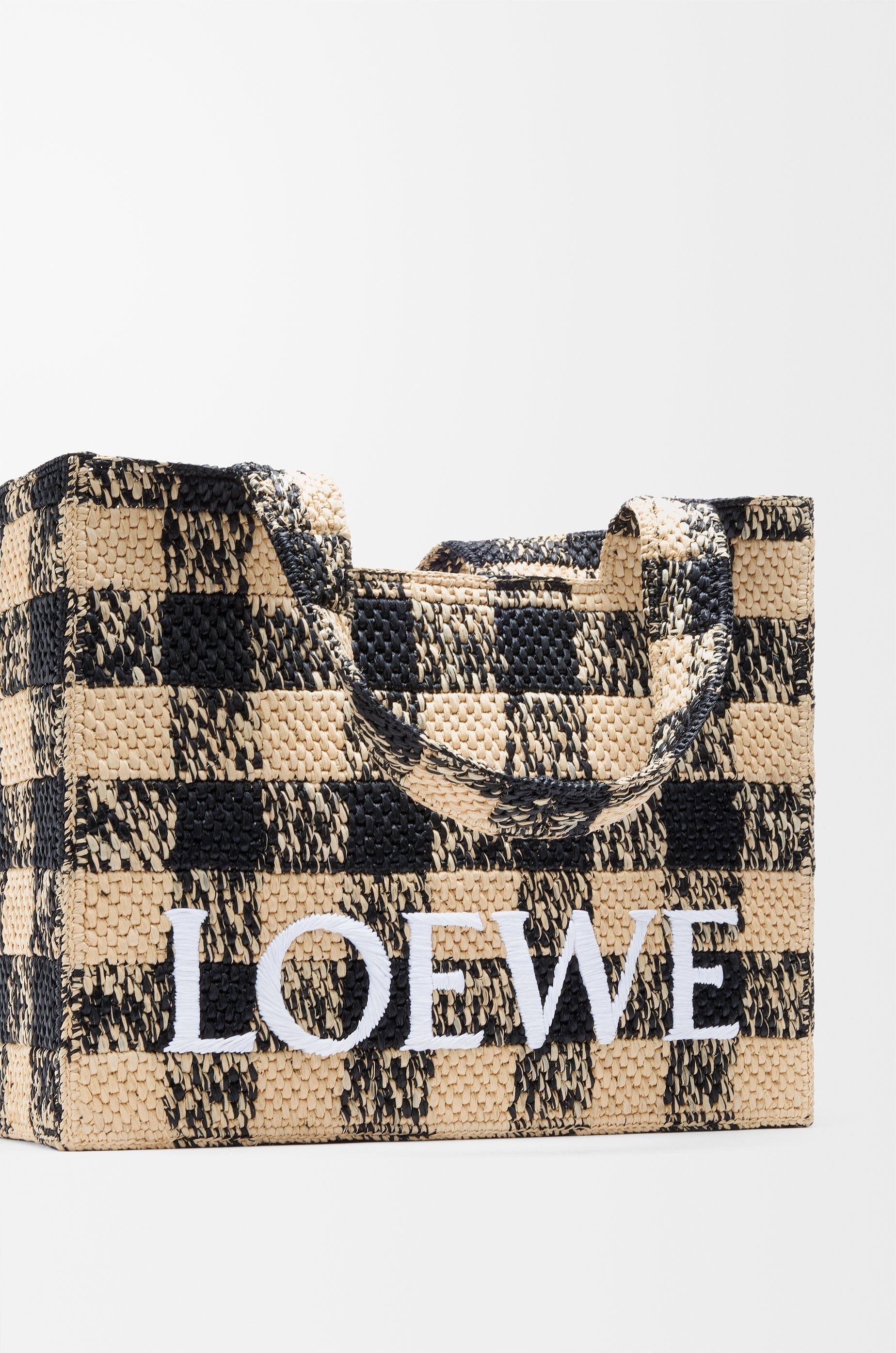 Loewe o1in1g0426 Size: OS / Large Font Tote Bag in Natural/Black Size ONE SIZE - 2 Thumbnail