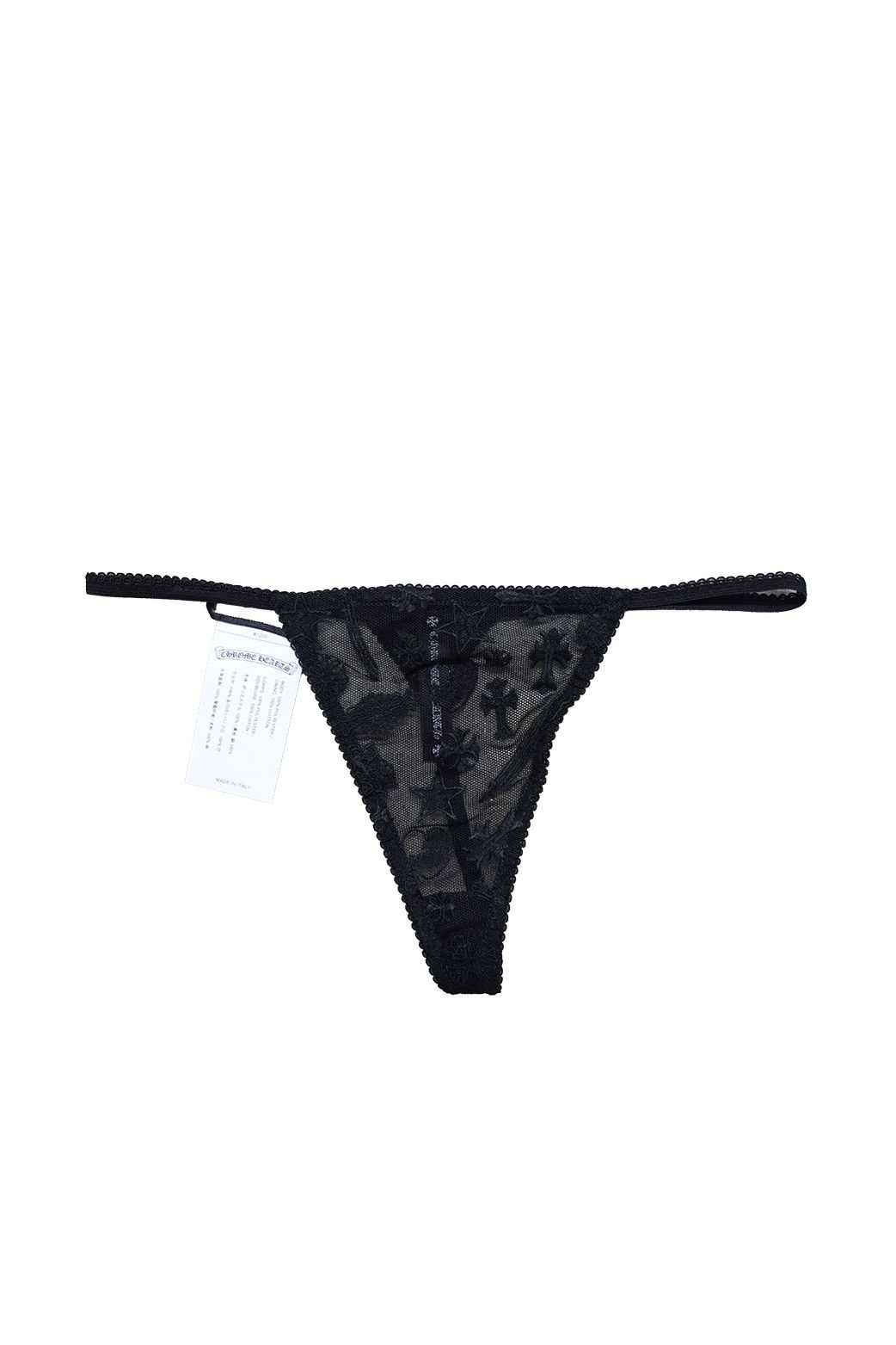 CHROME HEARTS LACE G STRING BLACK