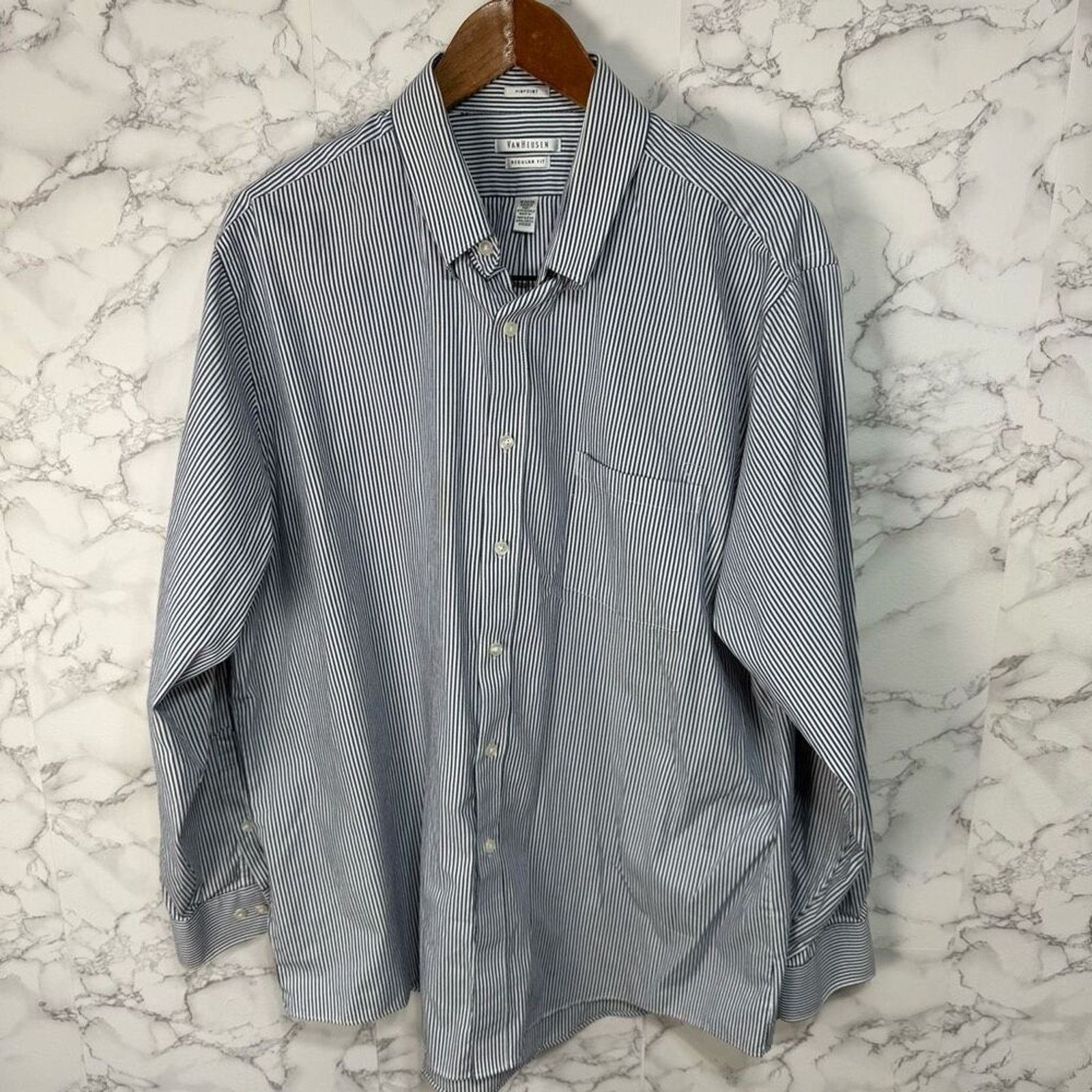 Van Heusen Van Heusen Men’s Shirt sz 18 34/35 #F918 Size US XXL / EU 58 / 5 - 1 Thumbnail