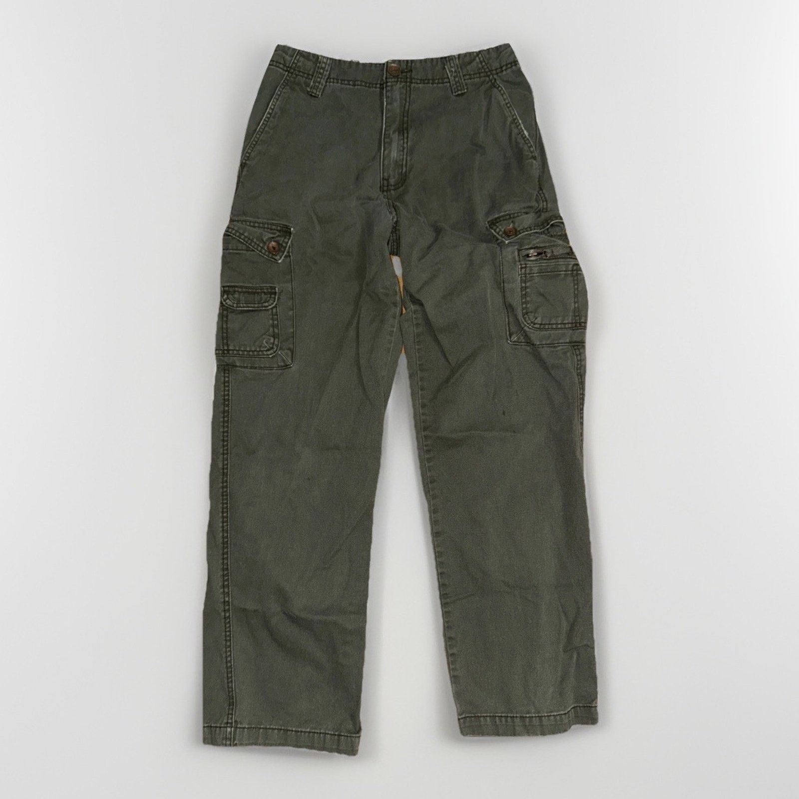 Vintage Vintage Iron Utility Cargo Pants Olive Green 28x30 Workwear Size US 28 / EU 44 - 1 Thumbnail