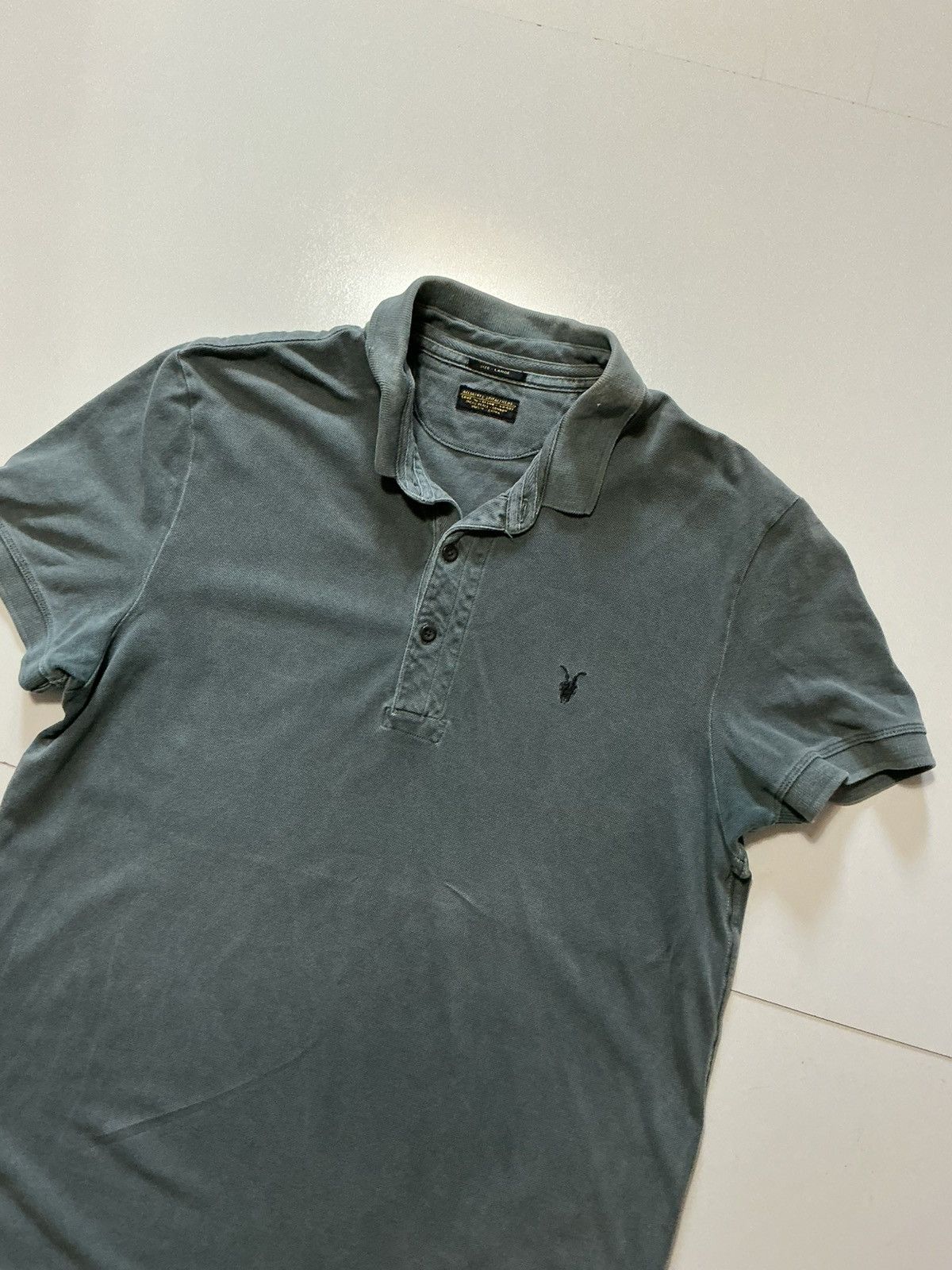 Allsaints AllSaints Spitalfields Sandringham Ram Skull S/S Polo Shirt Size US L / EU 52-54 / 3 - 4 Thumbnail