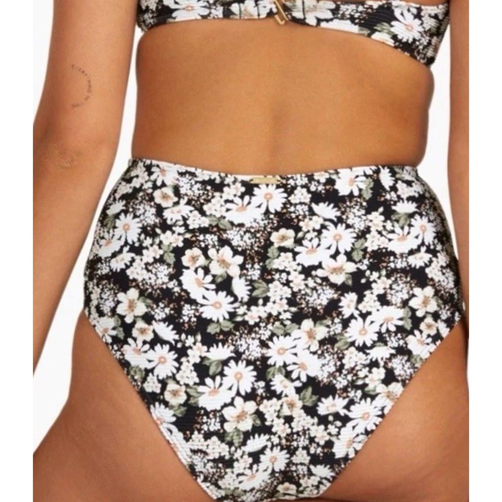 Billabong Billabong Bikini Bottoms NWT Bliss Fall Hi Retro S Multicolor Women Small Swim Bottoms Bikini Retro Theme Womens Size 28" / US 6 / IT 42 - 3 Thumbnail
