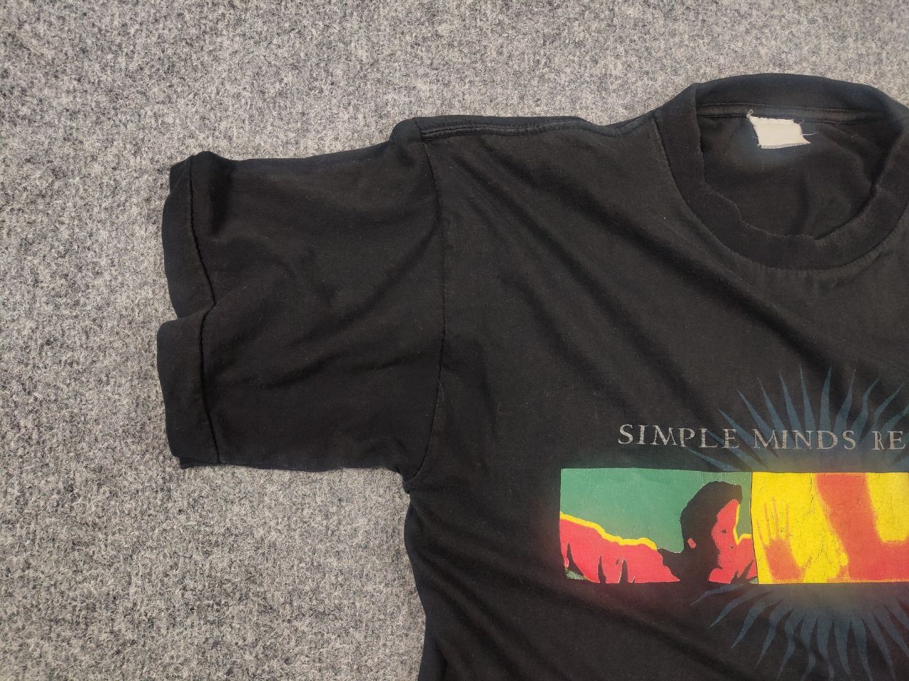Band Tees Vintage 90s Simple Minds The Real Life Tour Band T-Shirt Tee Size US M / EU 48-50 / 2 - 9 Thumbnail