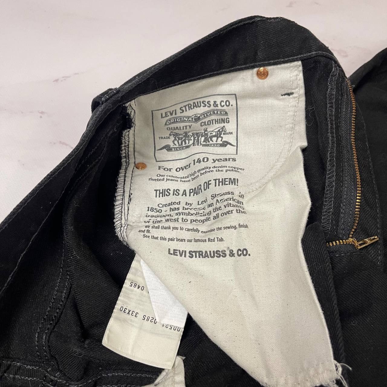 Levi's LEVIS 521 VINTAGE Y2K BLACK DENIM JEANS STREETWEAR STYLE Size US 33 - 10 Thumbnail