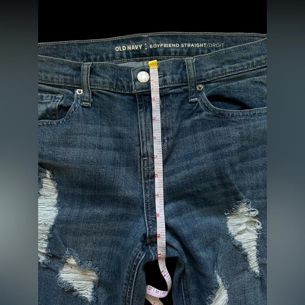 Old Navy Old Navy tattered straight cut jeans Size 27" / US 4 / IT 40 - 2 Thumbnail