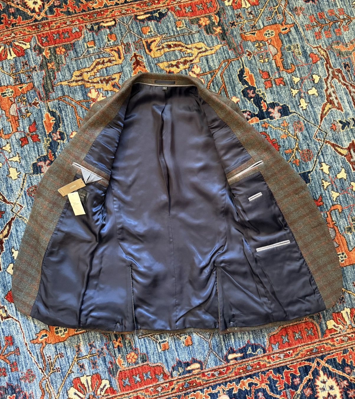 J.Crew J.Crew Brown & Green Plaid Ludlow Suit Size 36R - 4 Thumbnail