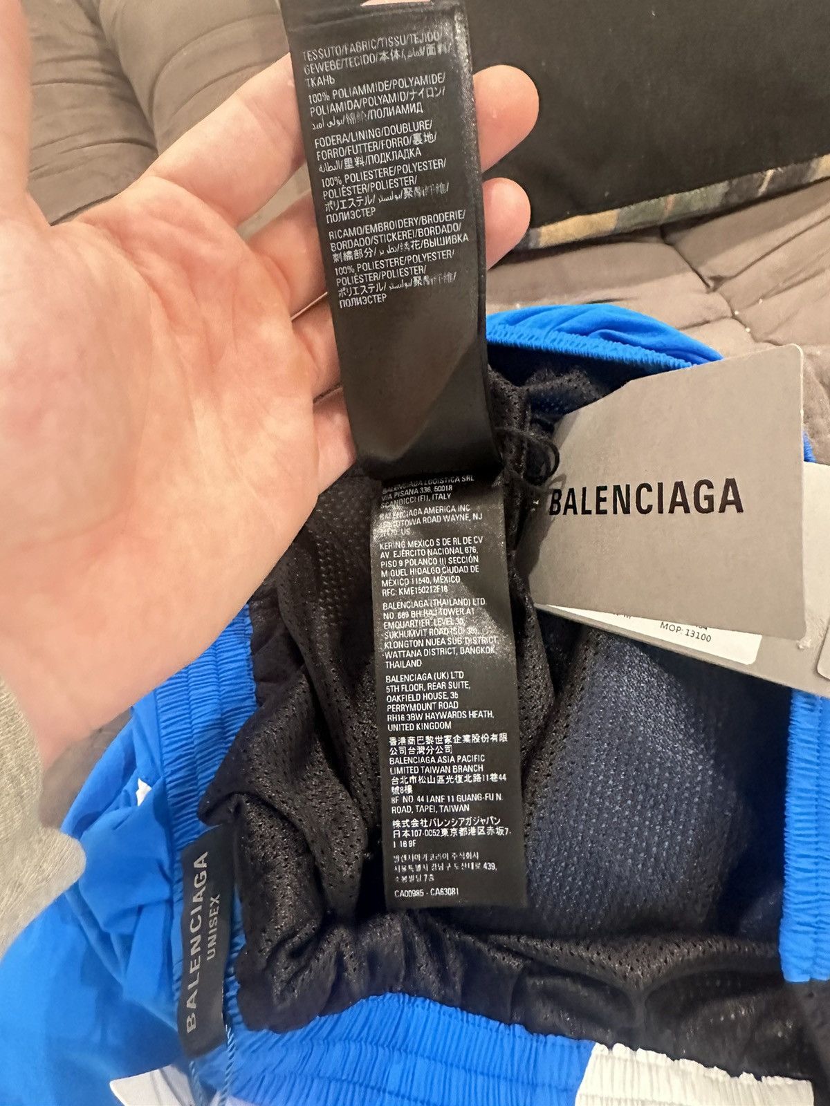 Balenciaga Balenciaga 3B Blue Windbreaker Sweatpants Size US 32 / EU 48 - 7 Thumbnail