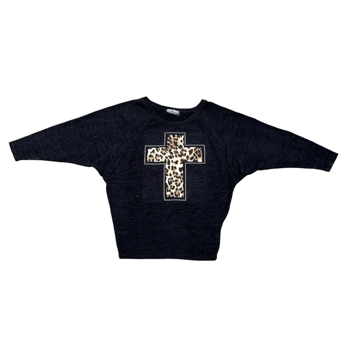 If Six Was Nine × Japanese Brand × Le Grande Bleu (L.G.B.) 2000s Knick Knack Cross Leopard Gothic Lgb Punk Long Sleeve Size US L / EU 52-54 / 3 - 2 Thumbnail