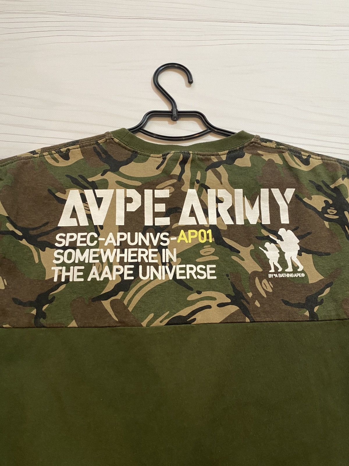 Aape Aape by A Bathing Ape Big logo y2k Camo T shirt Size US L / EU 52-54 / 3 - 16 Thumbnail