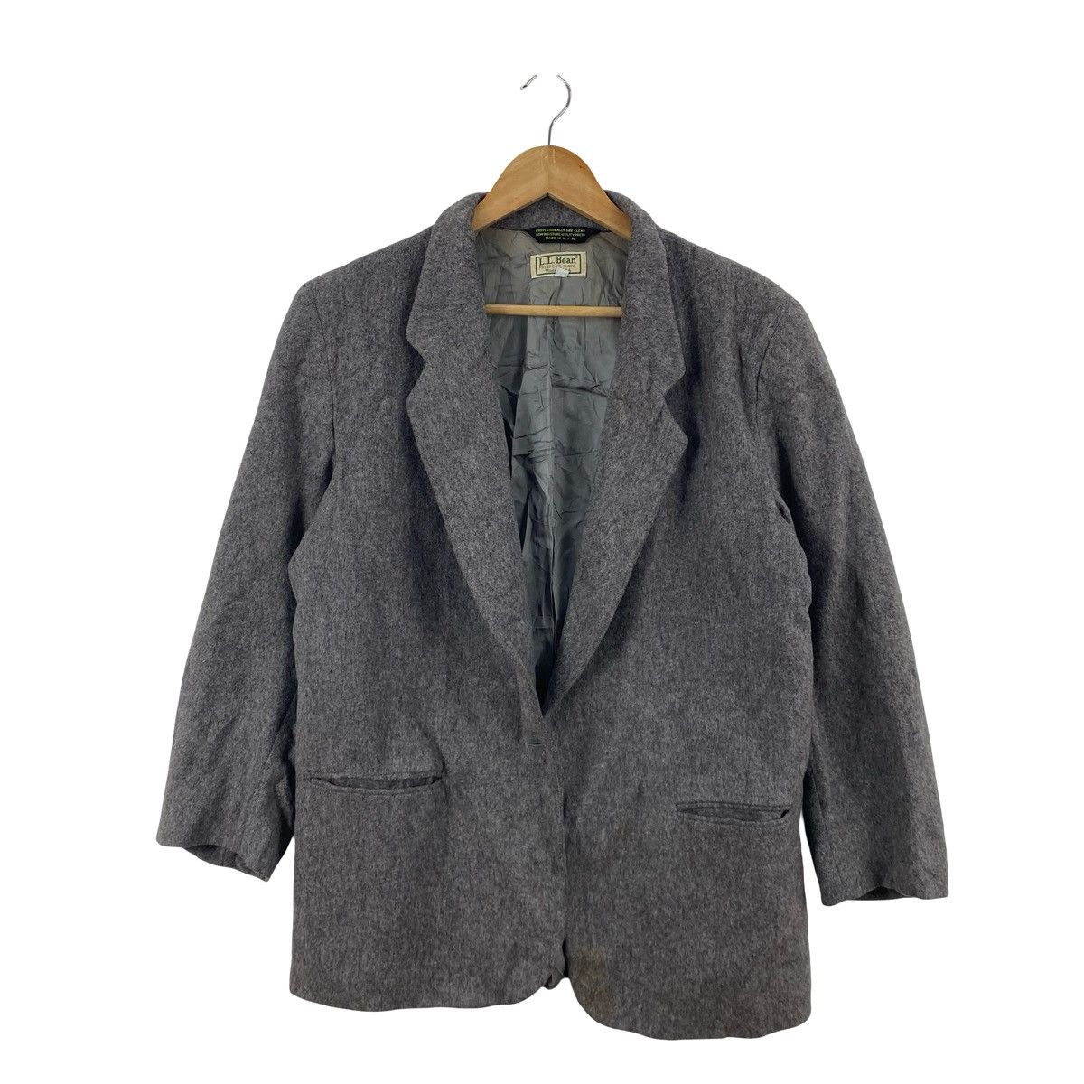 L.L. Bean Vintage L.L.BEAN Blazer Jacket Tailored Classic Workwear Size M / US 6-8 / IT 42-44 - 3 Thumbnail