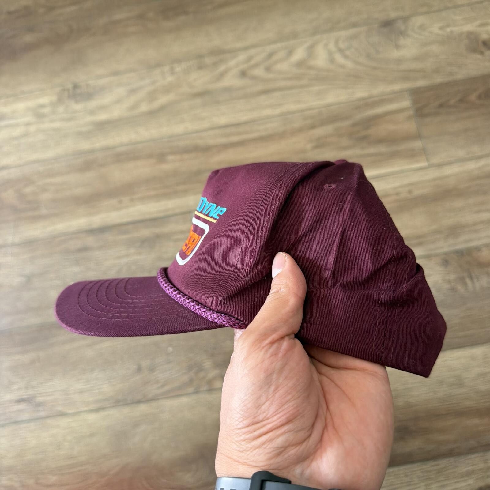 Other Vintage 90s RotaDyne ideal Maroon Snapback Rope Hat Size ONE SIZE - 4 Thumbnail