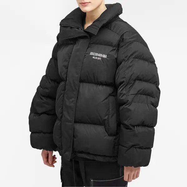 Dolce & Gabbana o1y0825 Turtleneck Shell Jacket in Black Size M / US 6-8 / IT 42-44 - 3 Thumbnail