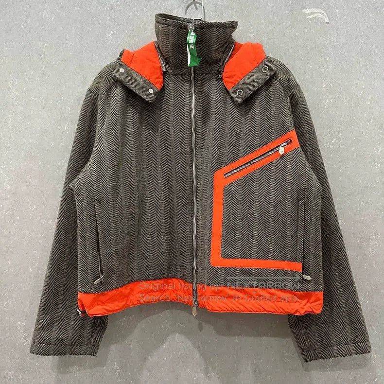 Hermes Hermes color block wool and cashmere rider jacket Size US M / EU 48-50 / 2 - 1 Thumbnail