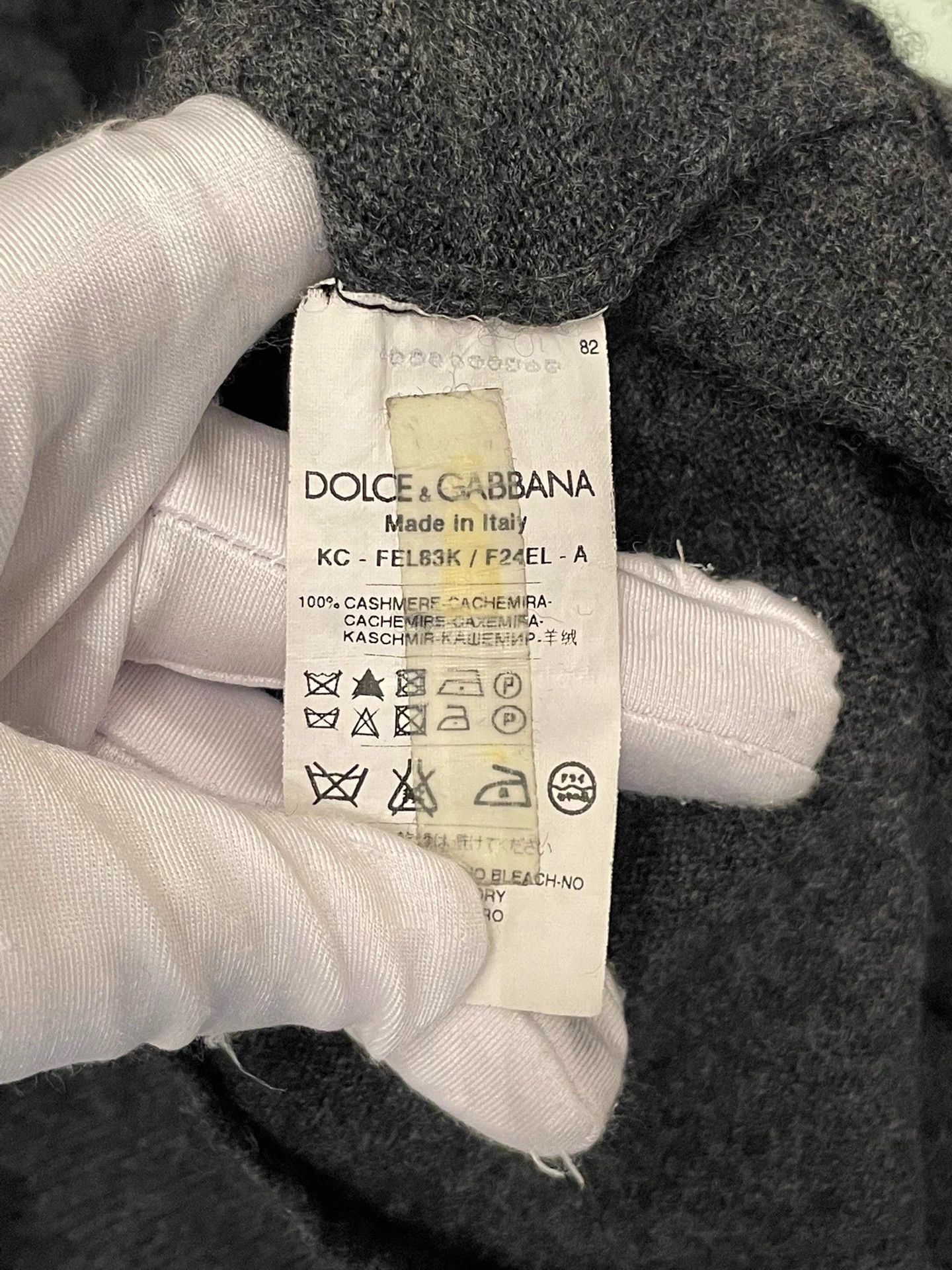 Dolce & Gabbana D&G deep gray cashmere cardigan size 38 Size XS / US 0-2 / IT 36-38 - 7 Thumbnail