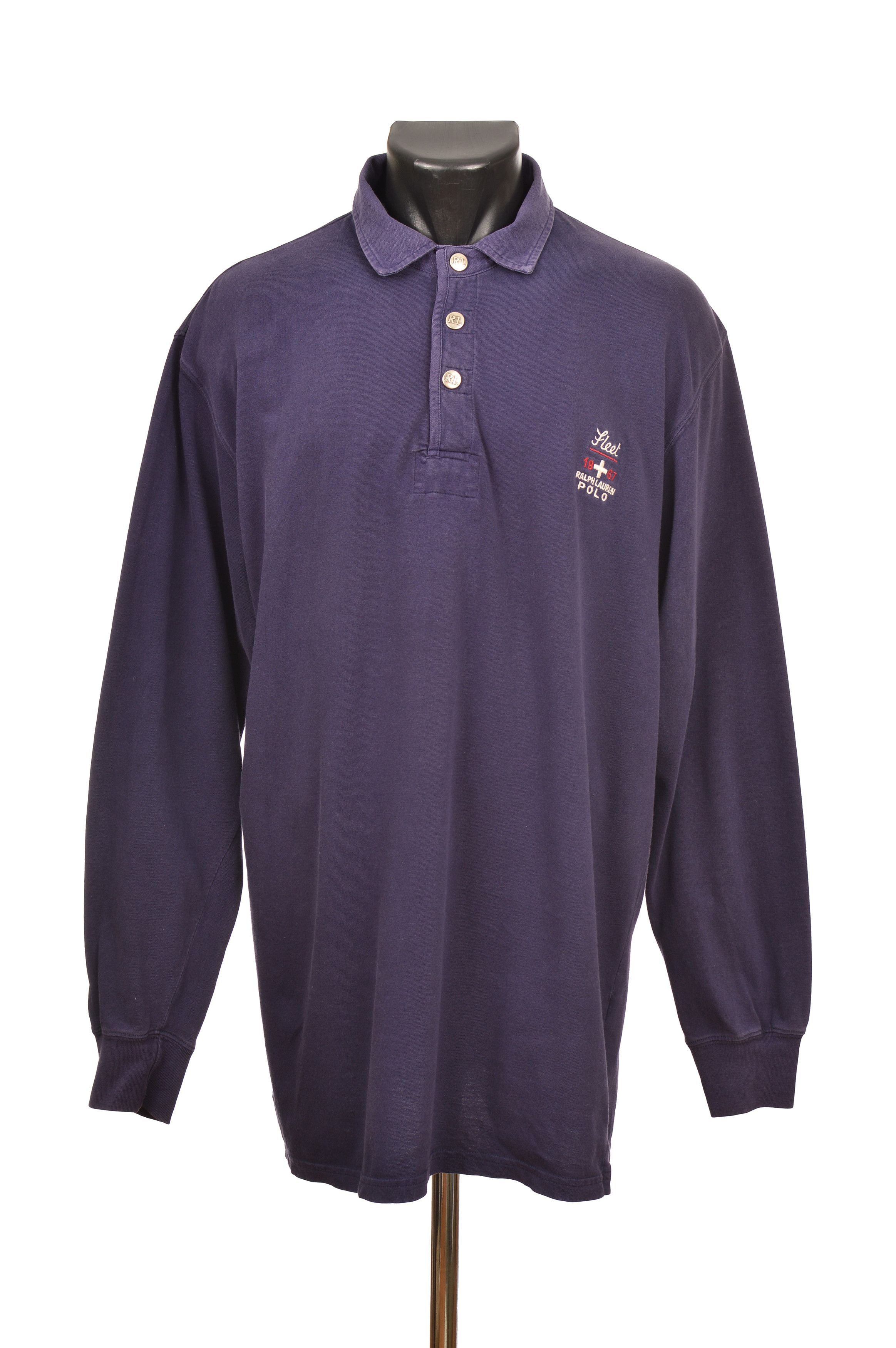 Polo Ralph Lauren Polo Ralph Lauren 1967 Vintage Fleet Long Sleeve Polo Shirt Size US L / EU 52-54 / 3 - 1 Thumbnail