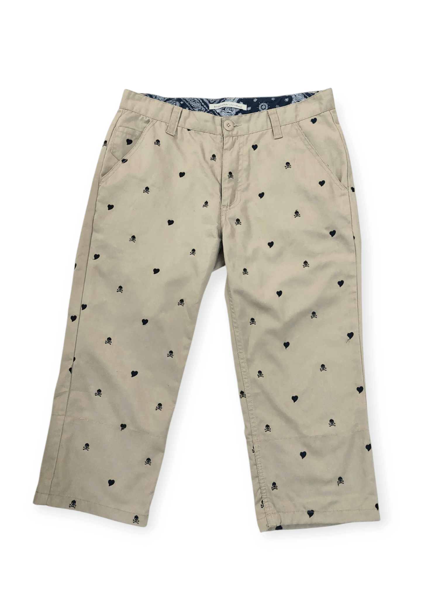 Big John Big John Embroidery Skulls & Love Sewing Cropped Pant Size US 31 - 3 Thumbnail