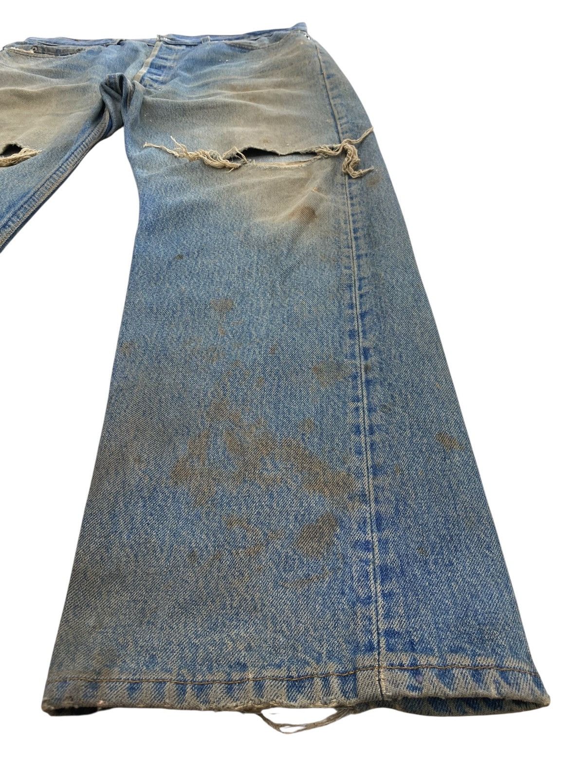 Levi's Levi’s 501 90’s Mud Wash Ripped Jeans Size US 34 / EU 50 - 7 Thumbnail