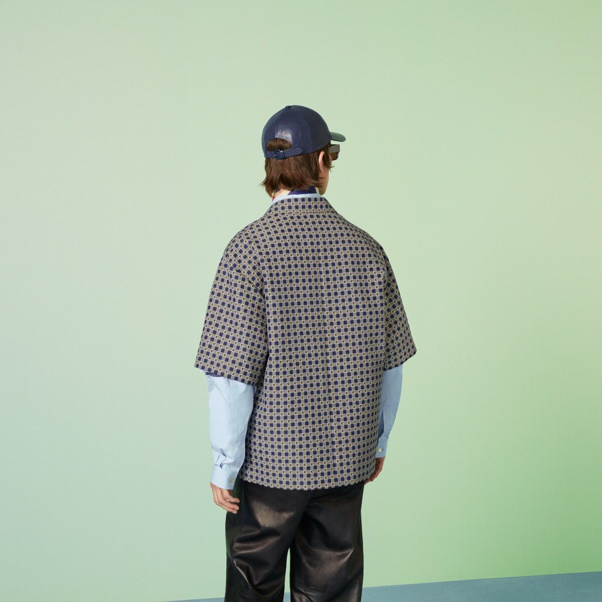 Gucci 50 L Gucci Square G Check Formal Jacket Short Sleeve Size 50L - 6 Thumbnail