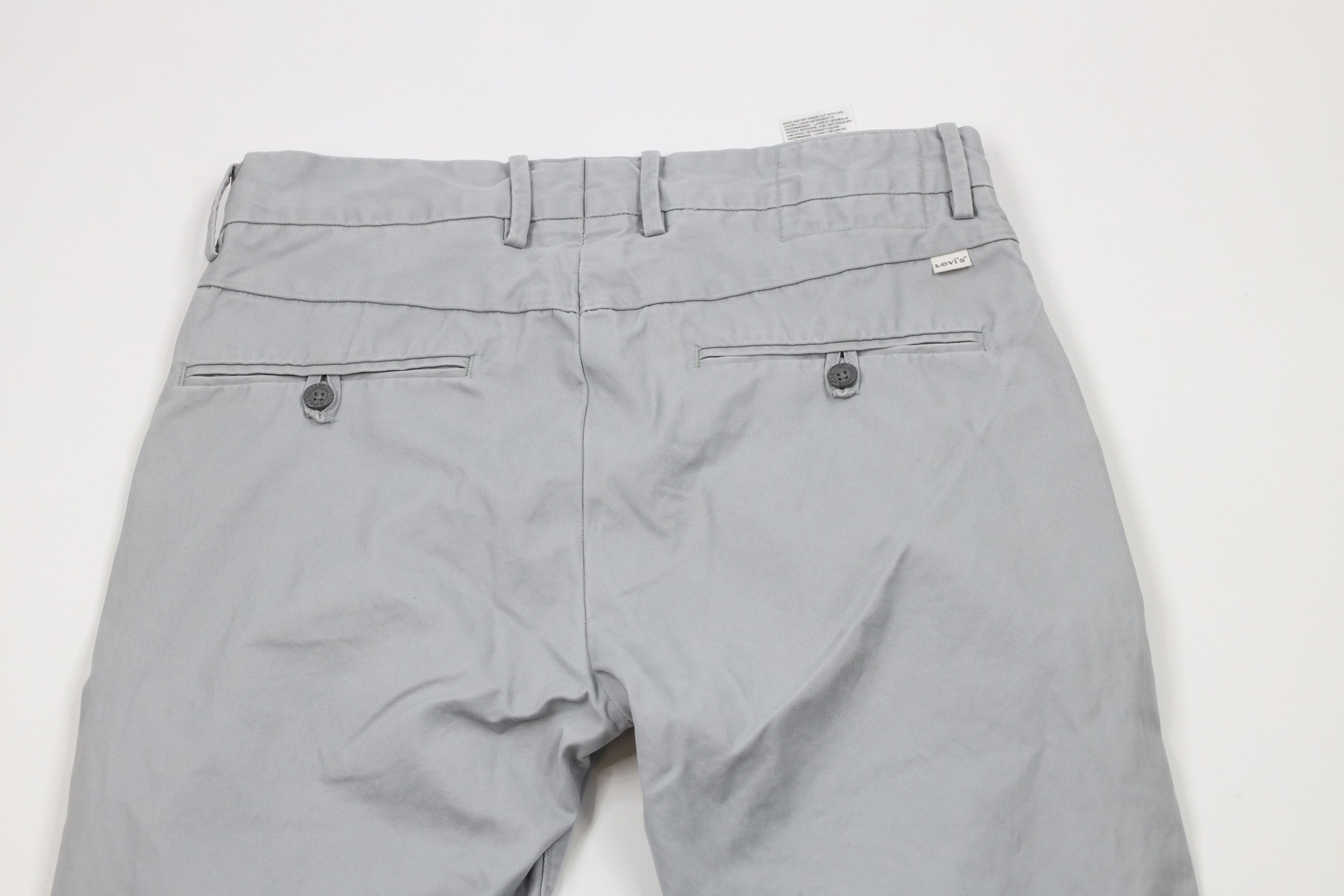 Levi's × Vintage Vintage Y2K Levis Straight Leg Chino Pants Gray Cotton Size US 32 / EU 48 - 11 Thumbnail