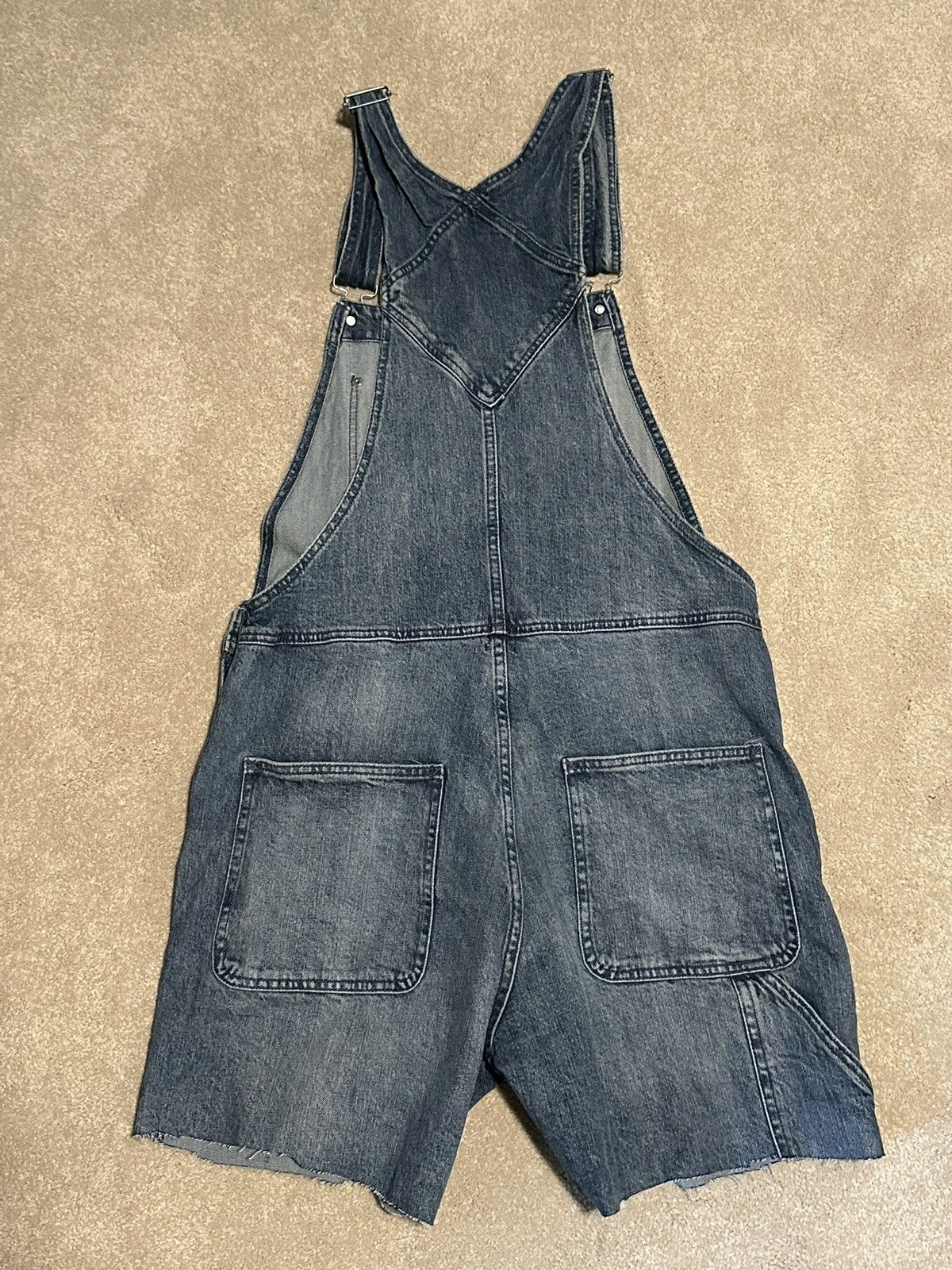 Dickies Cutoff Denim Overalls Jean Shorts Size US 32 / EU 48 - 6 Thumbnail