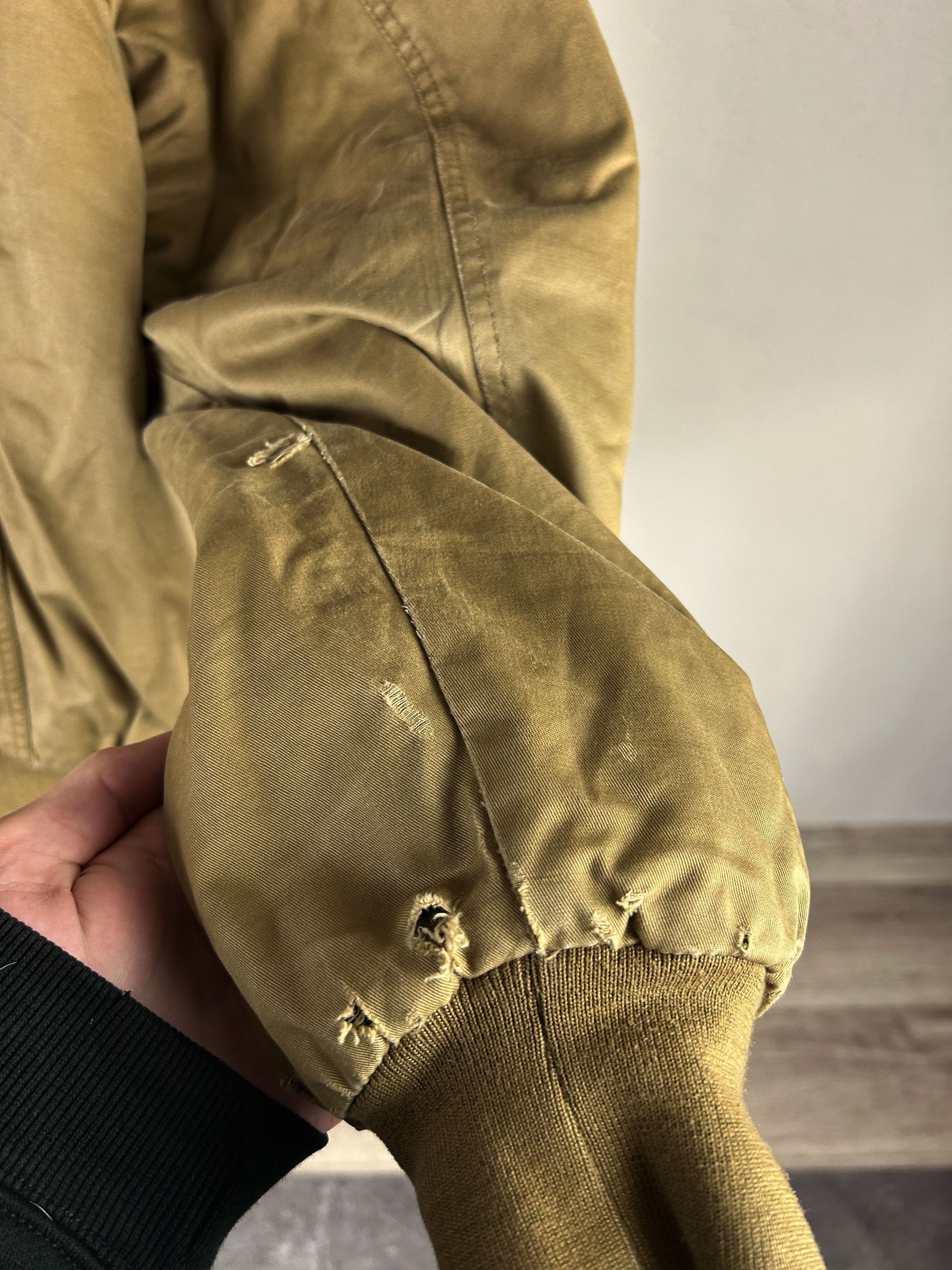 Vintage Vintage Bomber Jacket Brown Minimal Military Biker Y2K Core Size US XL / EU 56 / 4 - 8 Thumbnail