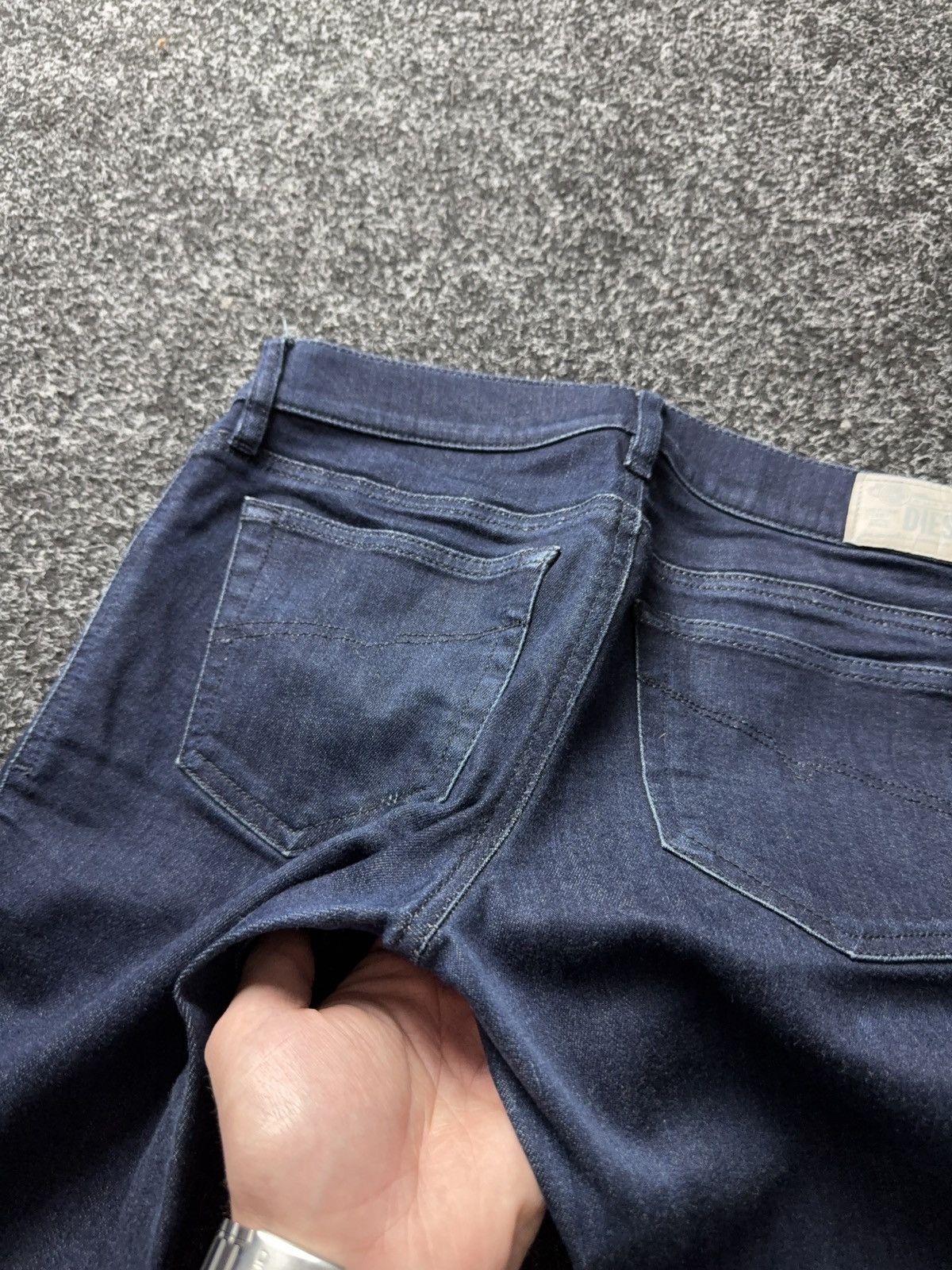 Diesel Luxury Diesel Grupee Ankle Skinny Jeans Dark Blue Stretch Size 27" / US 4 / IT 40 - 17 Thumbnail