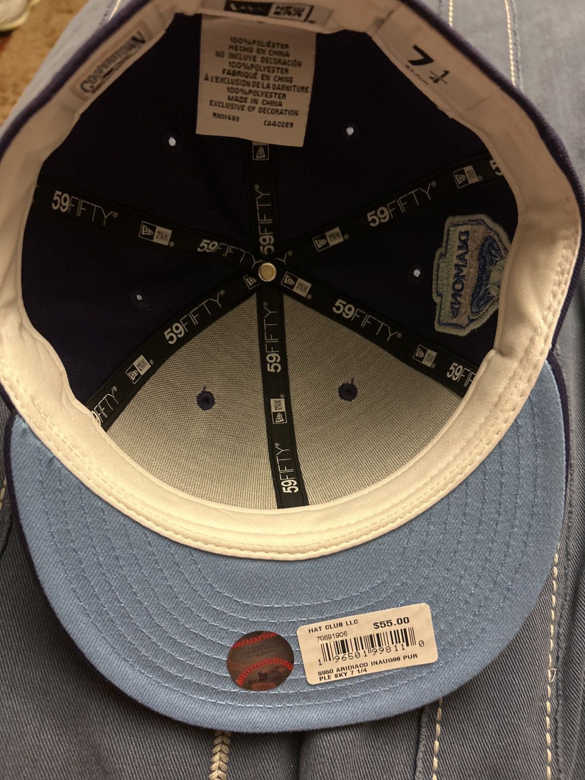 Hat Club × New Era Arizona Diamondbacks 7 1/4 Purple Fitted Hat Size ONE SIZE - 4 Thumbnail