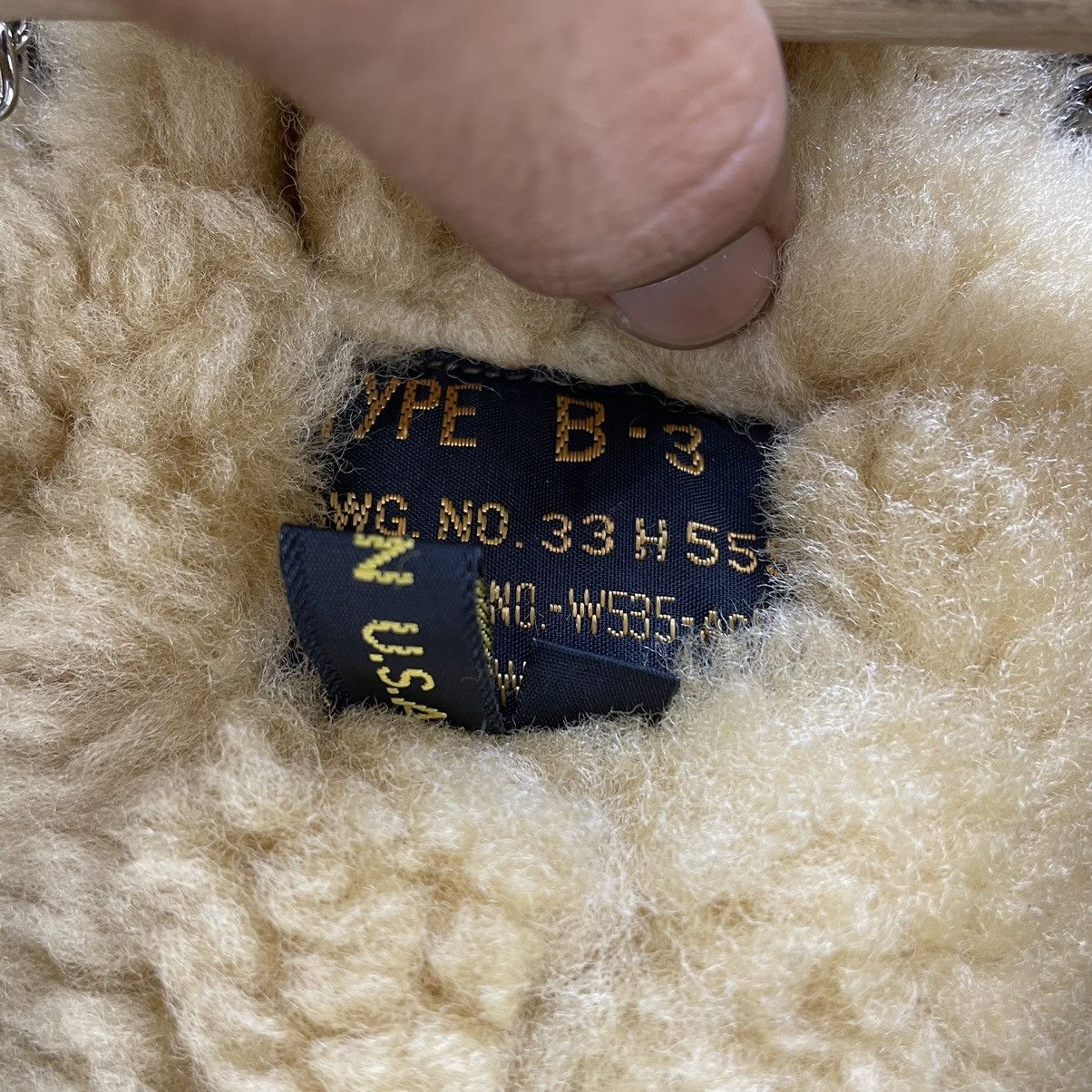 Genuine Leather 🔥Vtg JA Dubow Mfg Type B3 Shearling Leather Jacket Size US S / EU 44-46 / 1 - 14 Thumbnail
