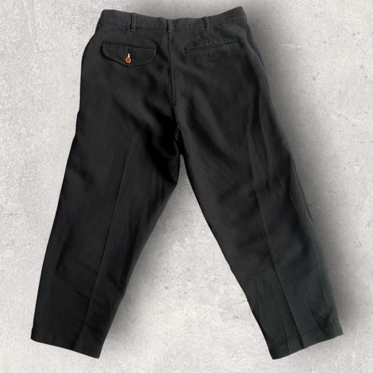 Comme des Garcons Homme Plus Fall12 Blk Poly Cropped Pants Size US 30 / EU 46 - 5 Thumbnail
