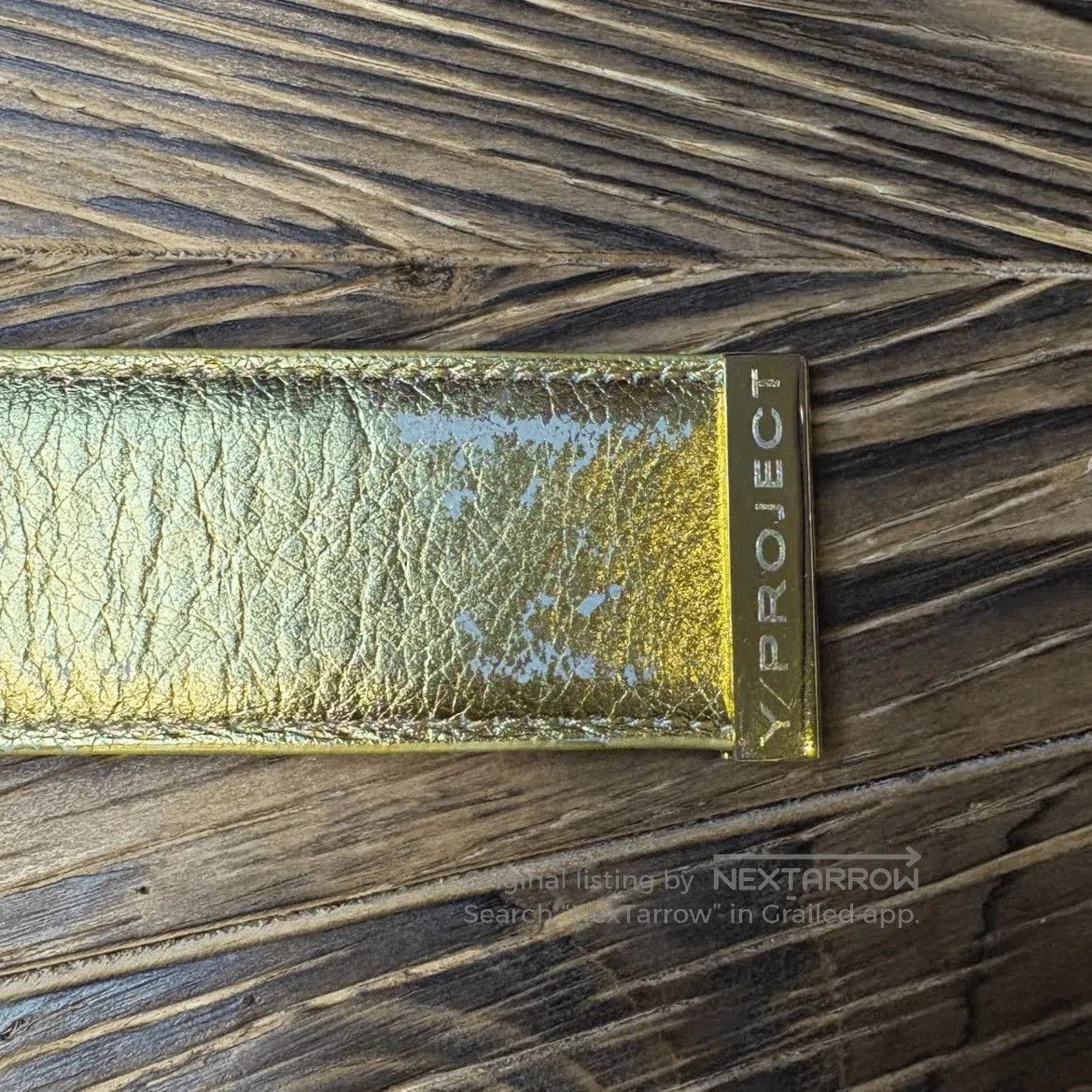 Y/Project Y/Project 10SS Golden Logo Belt. Size ONE SIZE - 4 Thumbnail