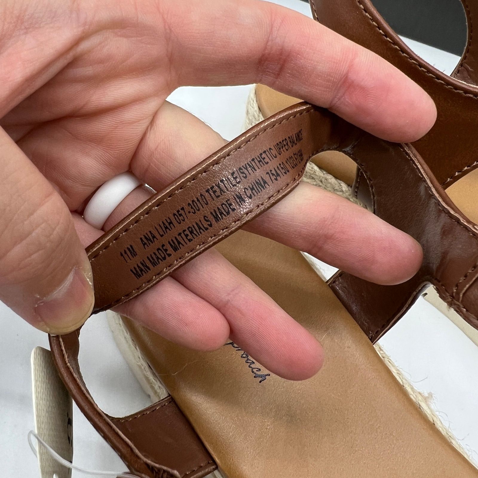 Other a.n.a Liah Women's Sandals Flat Ankle Strap Size US 11 / IT 41 - 7 Thumbnail