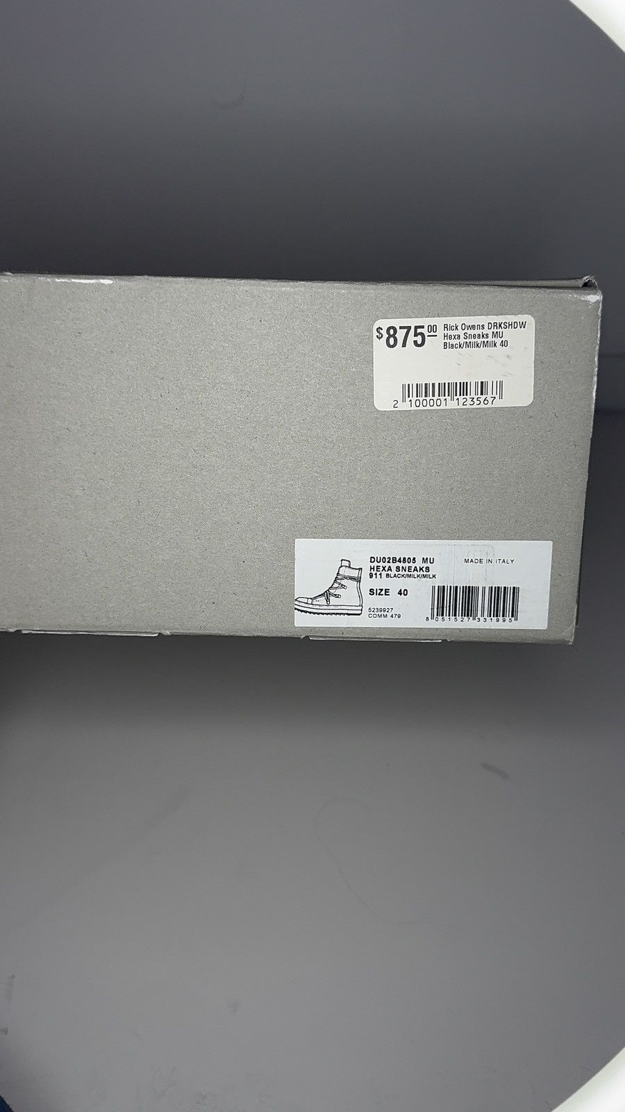 Rick Owens Rick Owens DRKSHDW Hexa High-Top Sneakers Size US 7 / EU 40 - 6 Thumbnail
