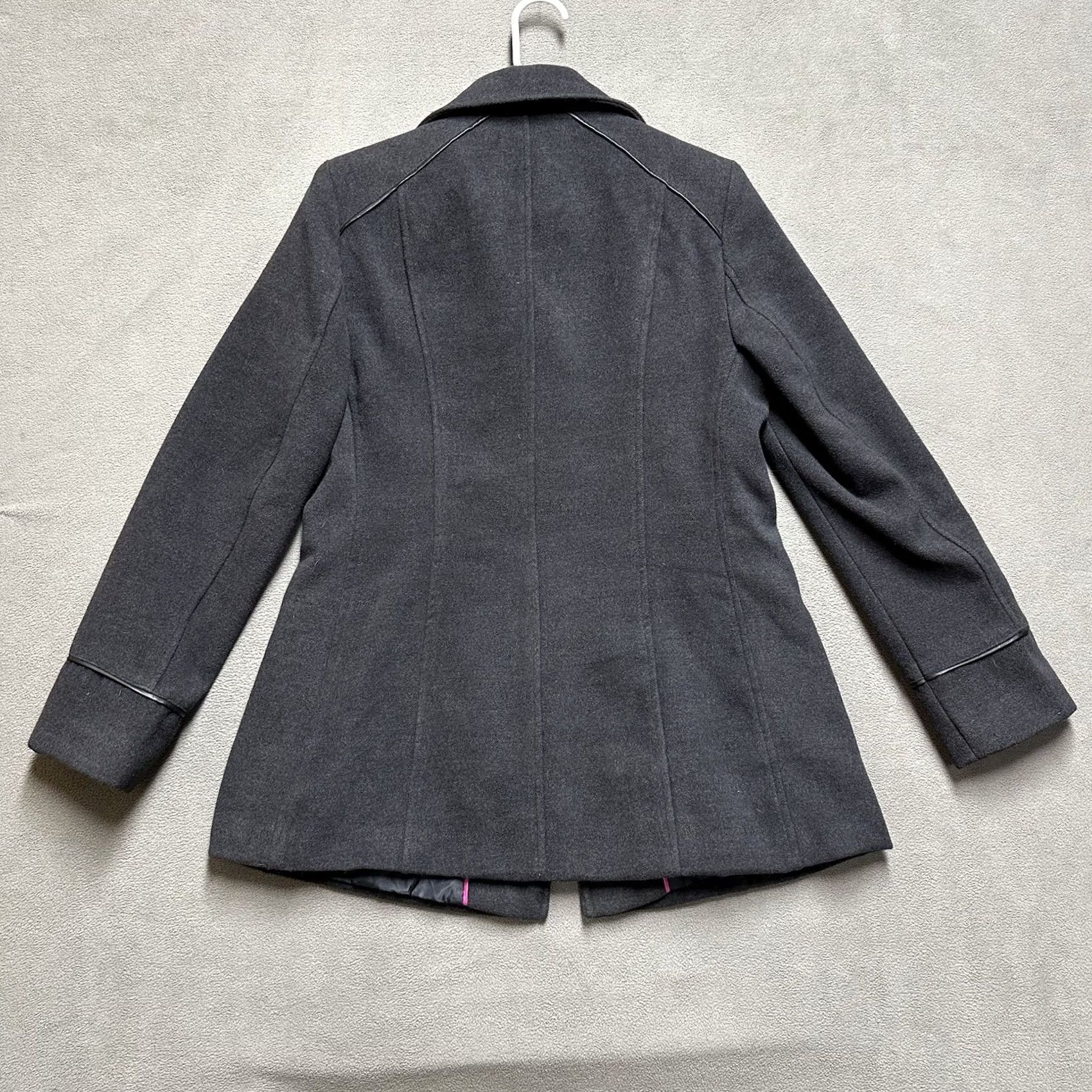 Faded Glory Faded Glory Pea Coat Womens M Gray Long Sleeve Casual Overcoat Size M / US 6-8 / IT 42-44 - 2 Thumbnail