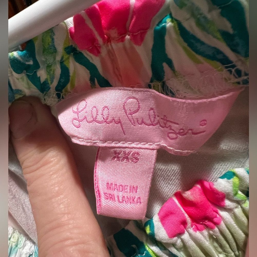 Lilly Pulitzer Lilly Pulitzer Off-Shoulder Flounce Sleeve Nevie Dress - XXS Size XXS / US 00 / IT 34 - 5 Thumbnail
