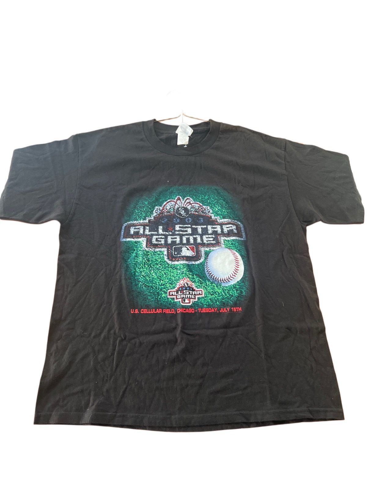 Vintage 2003 MLB Allstar Game Chicago White Sox Vintage Tee Size US XL / EU 56 / 4 - 1 Thumbnail