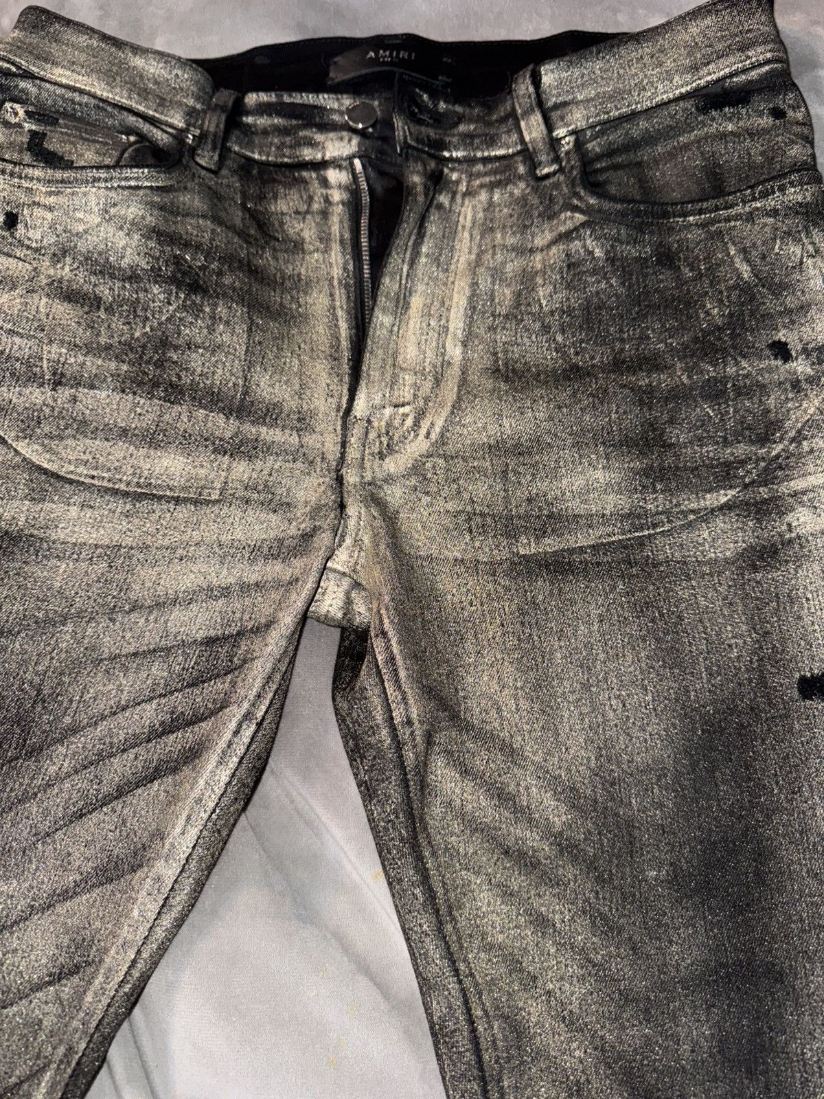 Amiri Gold Amiri Skinny Jeans Size US 32 / EU 48 - 3 Thumbnail