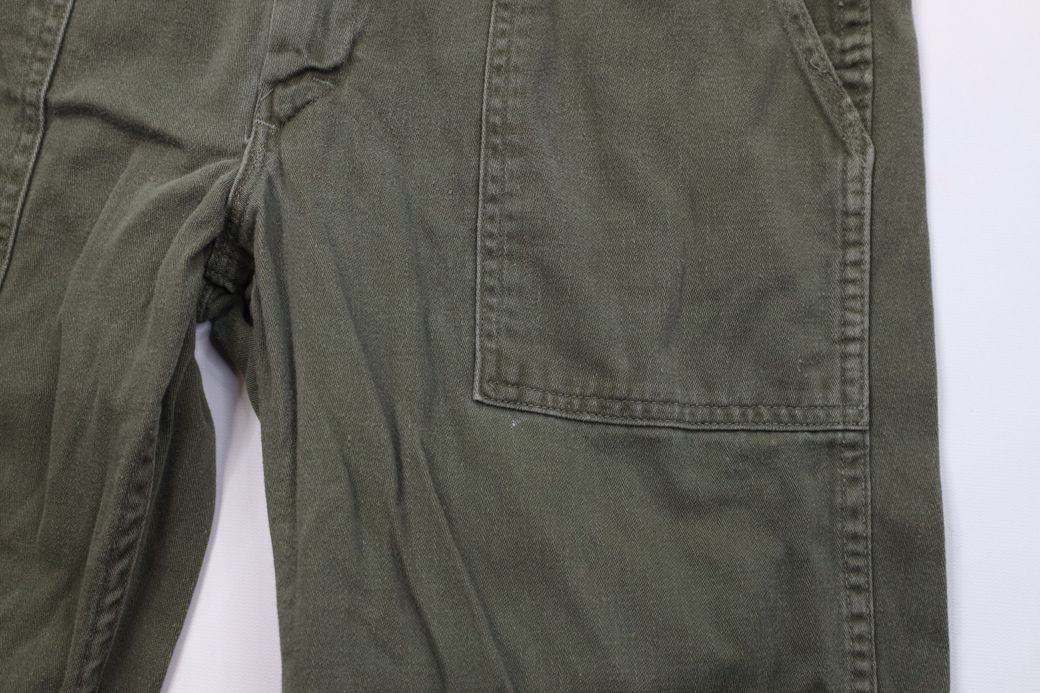 Vintage Vintage 60s 70s Military Vietnam War Field Pants Green USA Size US 34 / EU 50 - 8 Thumbnail
