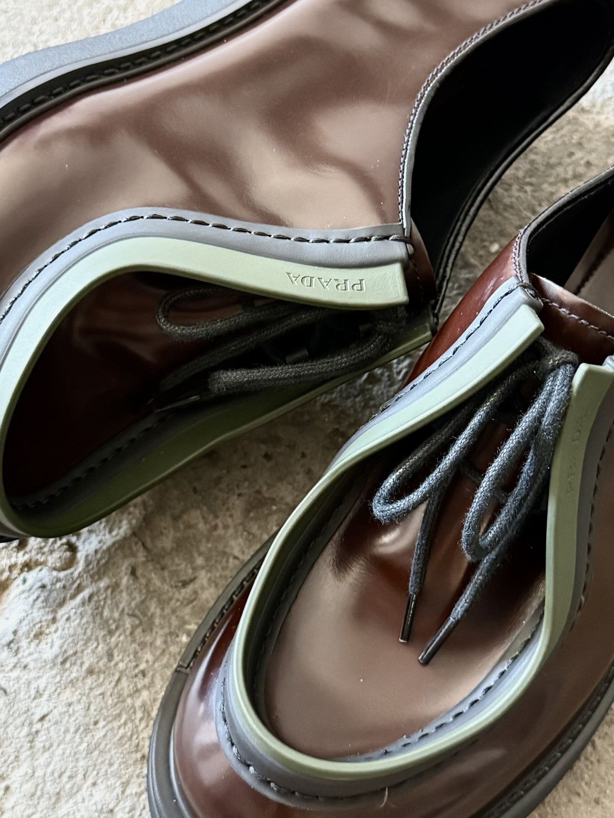 Prada × Raf Simons Prada - Raf Simons - FW2023 - Diapason Opaque -Brushed Derby Size US 8 / EU 41 - 9 Thumbnail