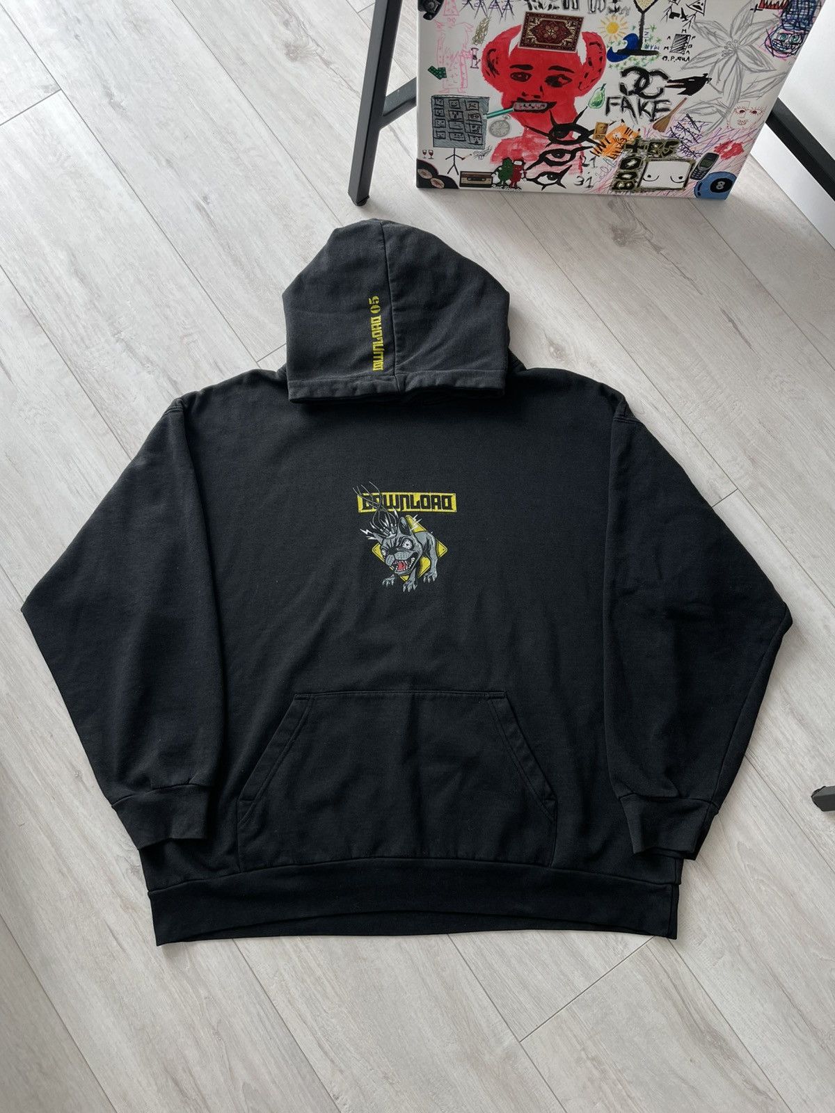 Band Tees Vintage Download 2005 T-Shirt Band Hoodie Tour Black RARE Size US L / EU 52-54 / 3 - 1 Thumbnail