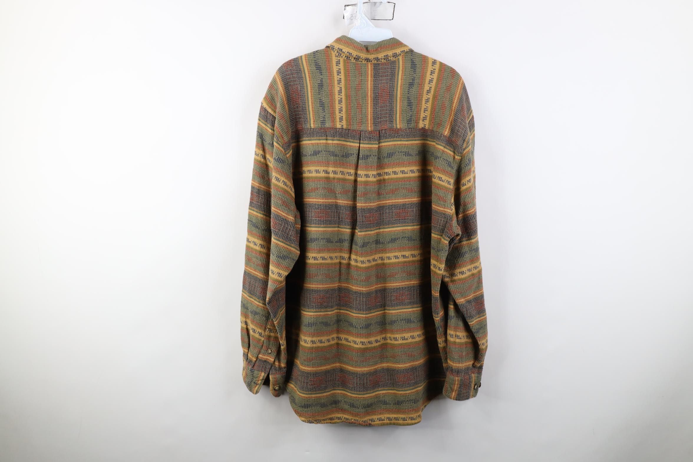 Vintage Vintage 90s The Territory Ahead Rainbow Weave Button Shirt Size US M / EU 48-50 / 2 - 9 Thumbnail