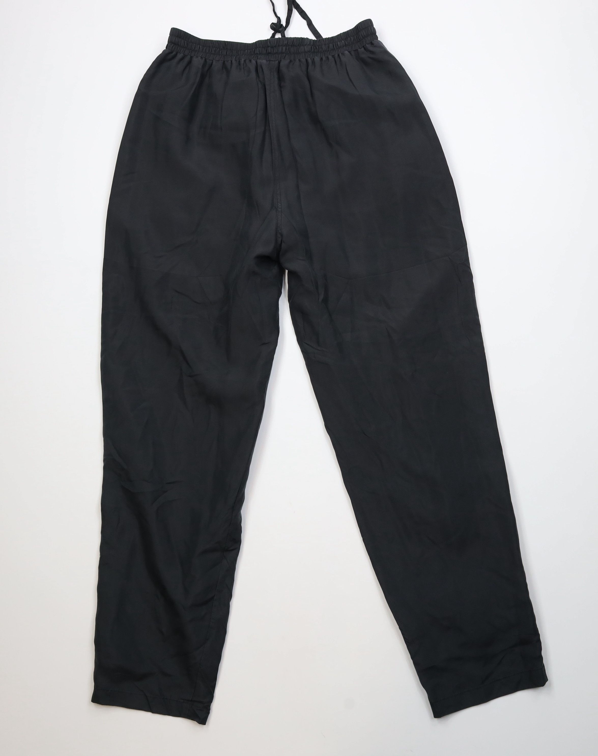 Vintage Vintage 90s Streetwear Blank Lightweight Silk Pants Black Size US 34 / EU 50 - 8 Thumbnail