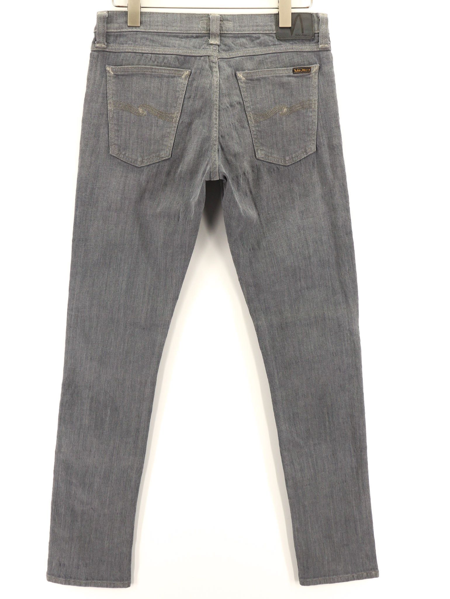 Nudie Jeans TIGHT LONG JOHN W32/L34 Organic Charcoal Grey Jeans 80715 Size US 32 / EU 48 - 2 Thumbnail