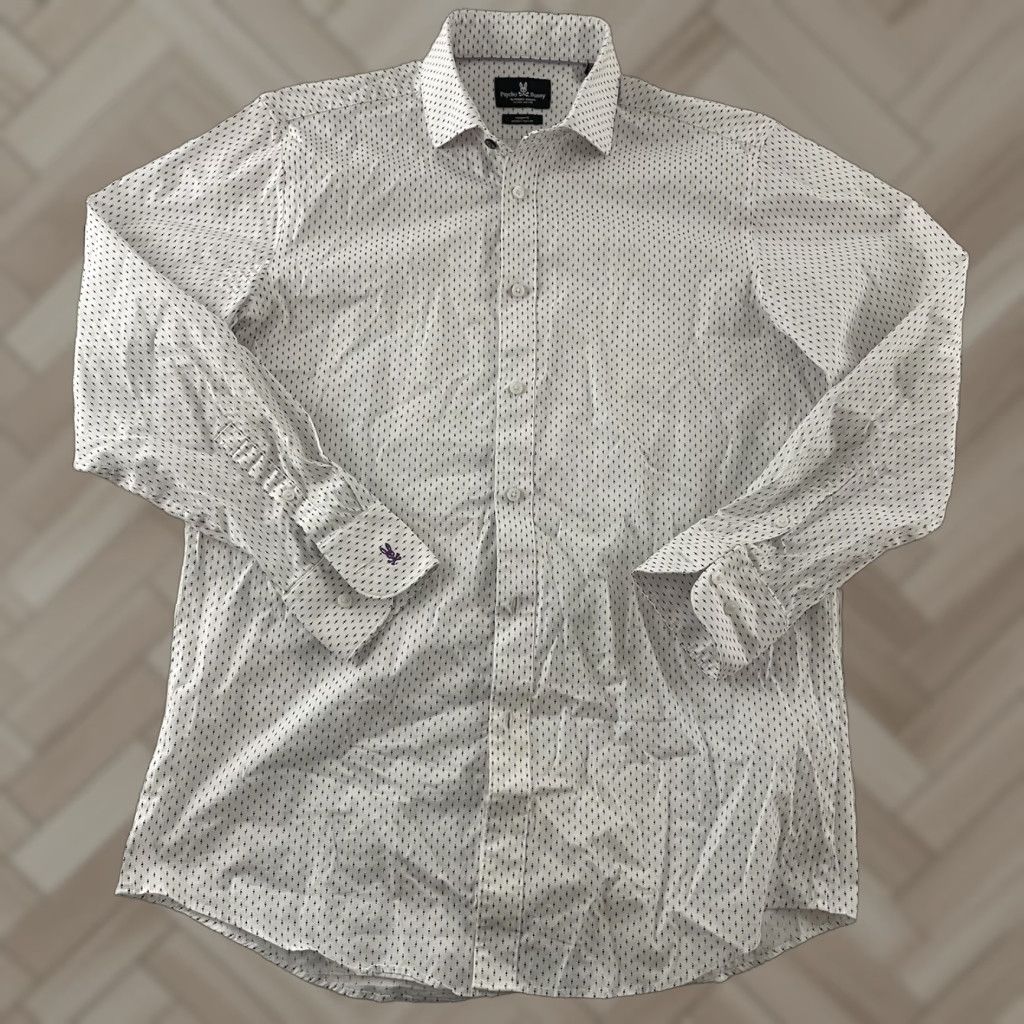 Psycho Bunny Psycho Bunny Long Sleeve Button-Up Shirt Men's Multicolor Print 15.5 Regular Size 32/33 XS? Size US L / EU 52-54 / 3 - 1 Thumbnail