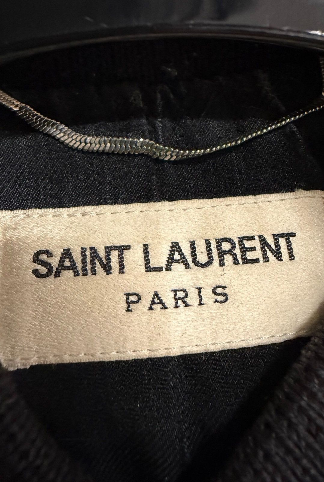 Saint Laurent Paris Saint Laurent SLP FW19 Classic Black Varsity Jacket Size US L / EU 52-54 / 3 - 3 Thumbnail