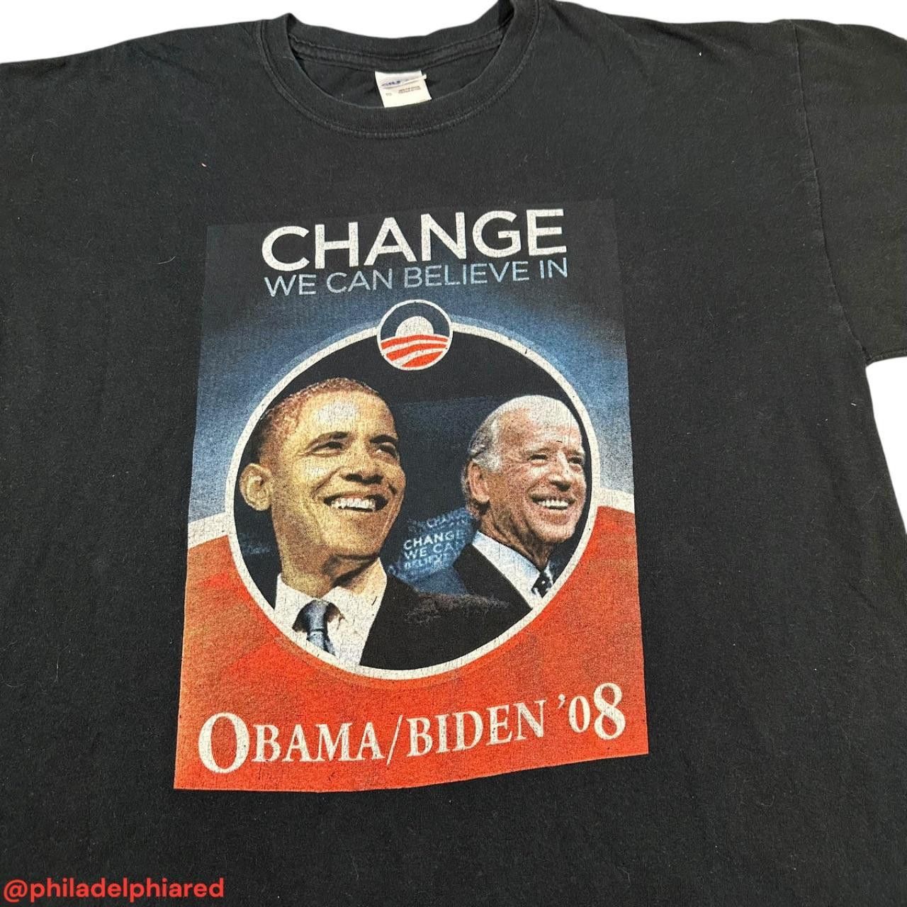 Designer Vintage 2008 Barrack Obama presidential campaign t-shirt XL Size US S / EU 44-46 / 1 - 2 Thumbnail