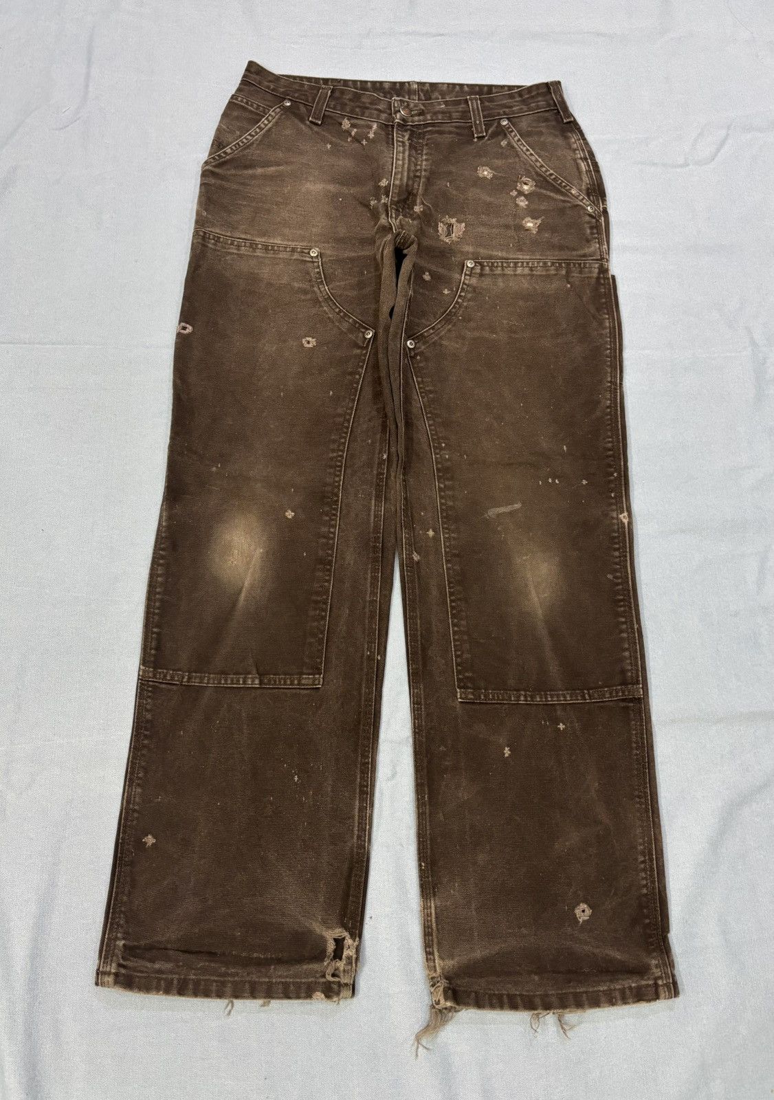 Carhartt Carhartt WB136 DKB Double knee denim Size 32" / US 10 / IT 46 - 1 Thumbnail