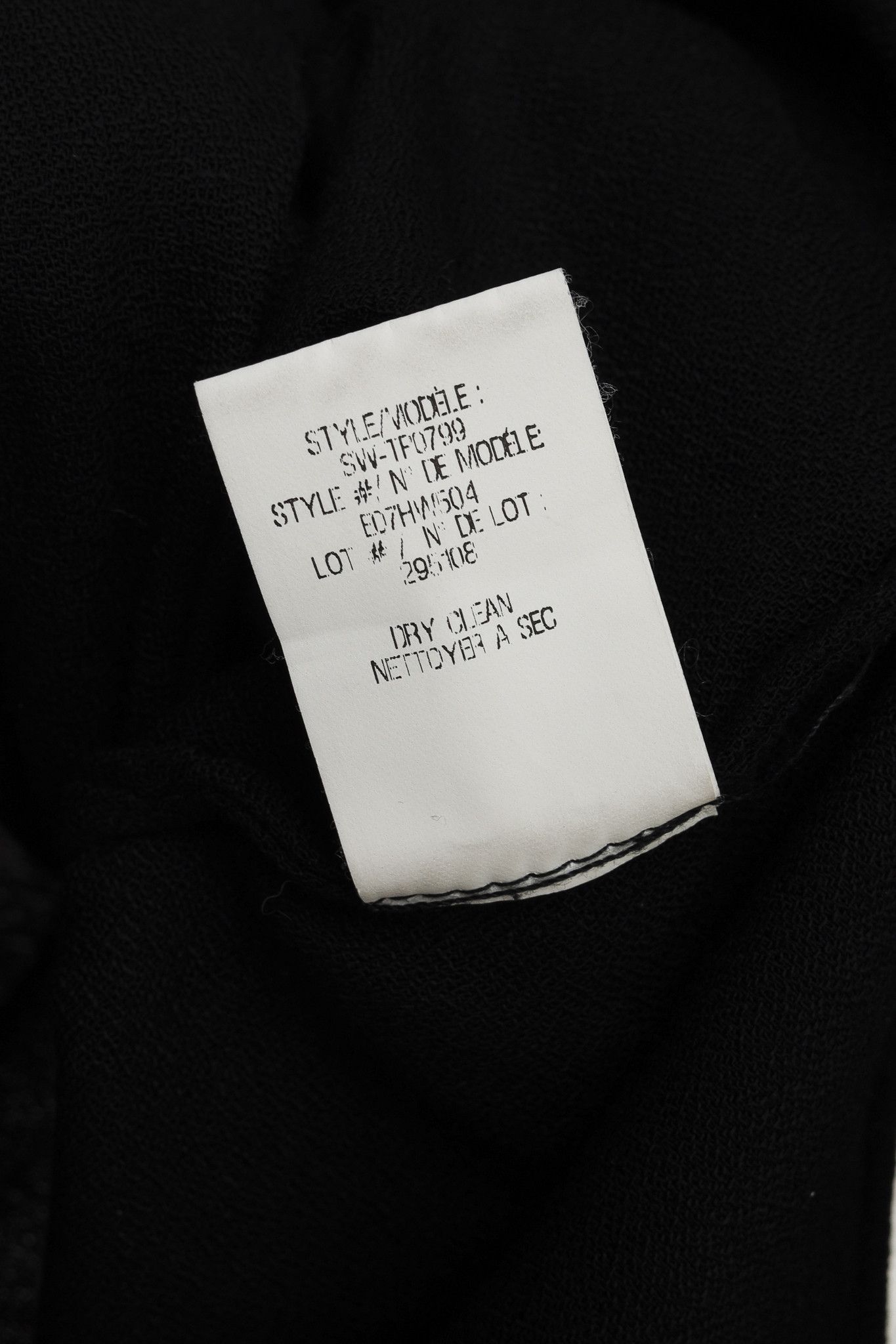 Helmut Lang Helmut Lang Black Fold Over Draped Viscose-Blend Top Size S / US 4 / IT 40 - 9 Thumbnail