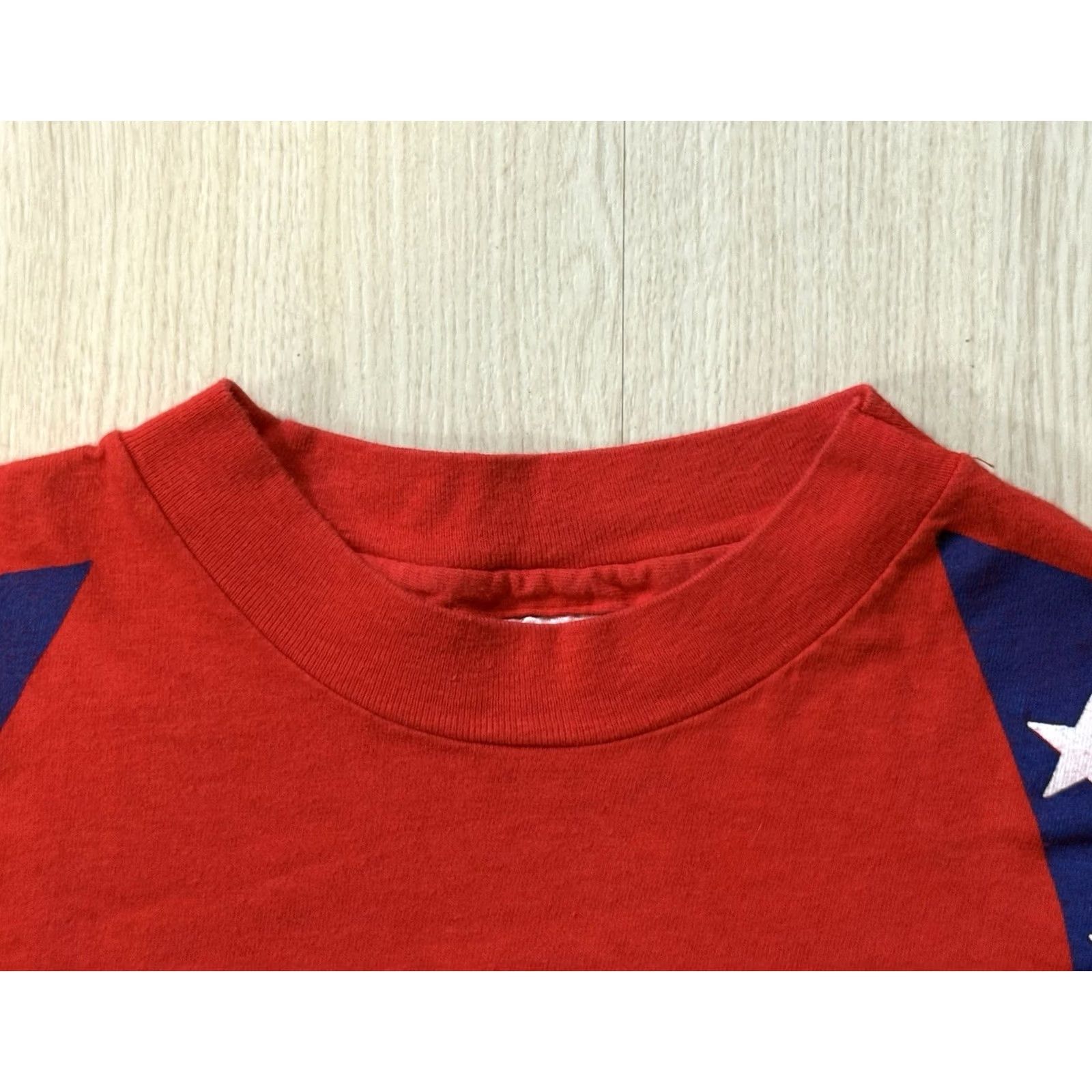 Hanes VINTAGE Hanes 80s Team USA Captain America Longsleeve Shirt L Red Crew Neck US Patriotic Sports 80s 90s Logo Graphic Print Unisex Adults Size US L / EU 52-54 / 3 - 6 Thumbnail