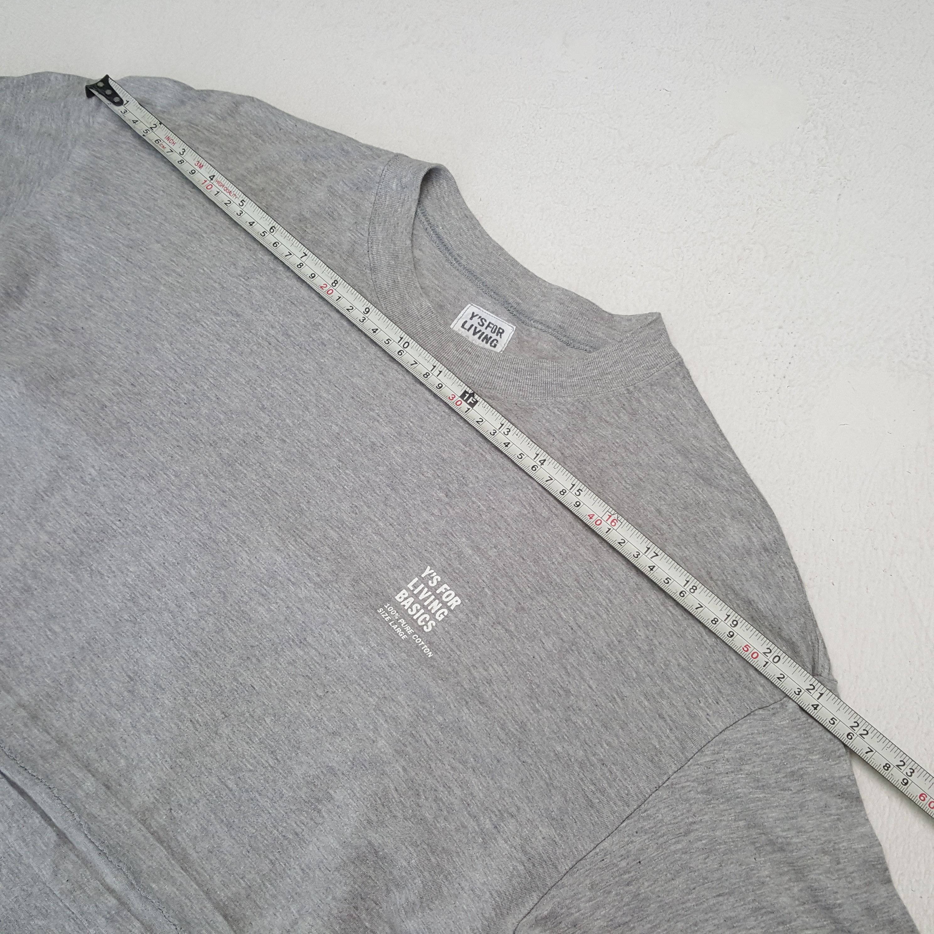Yohji Yamamoto Ys FOR LIVING BASIC by YOHJI YAMAMOTO Tshirt C285N42 Size US L / EU 52-54 / 3 - 5 Thumbnail